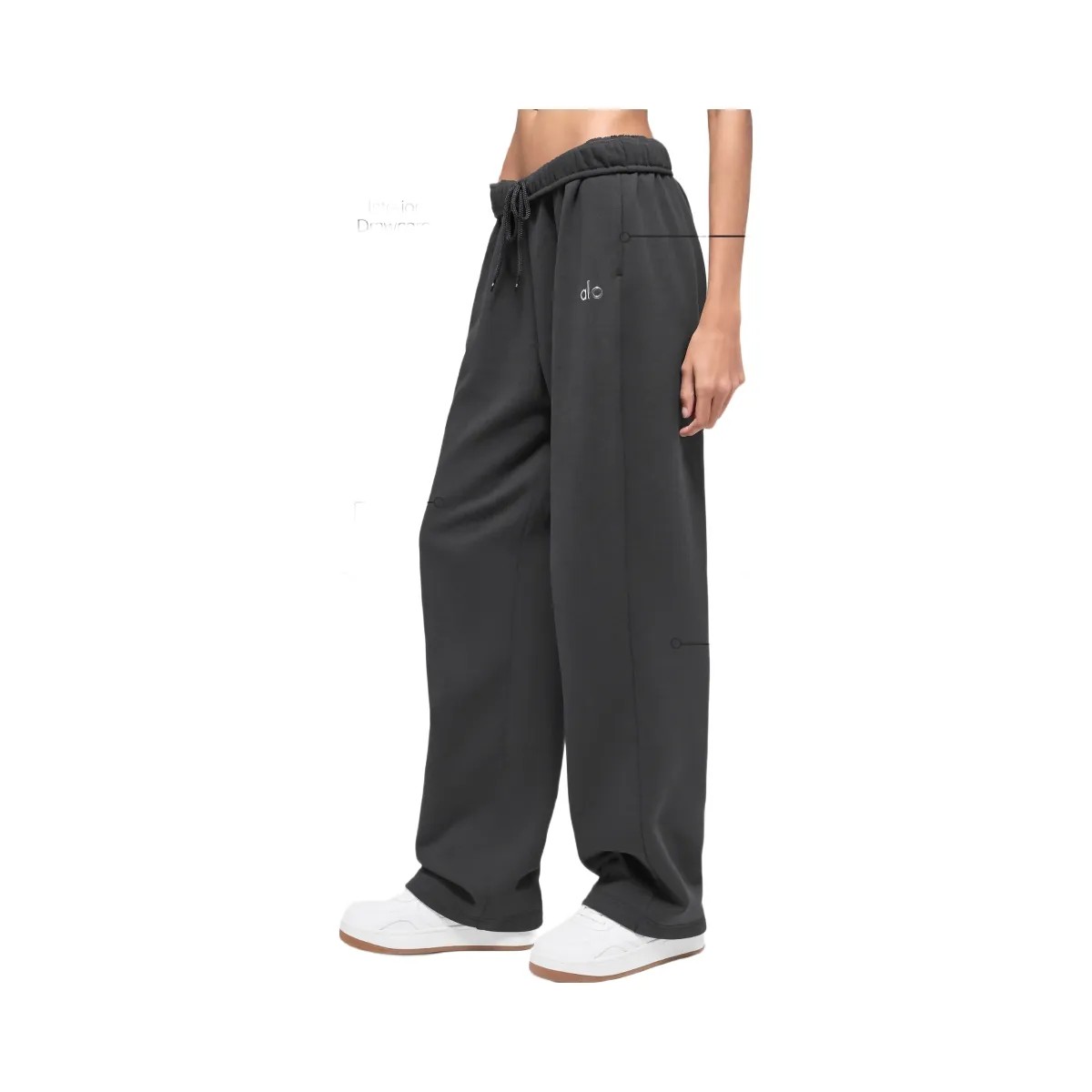 Alo Accolade Straight Leg Sweatpant - Anthracite - HypeFly India View 2