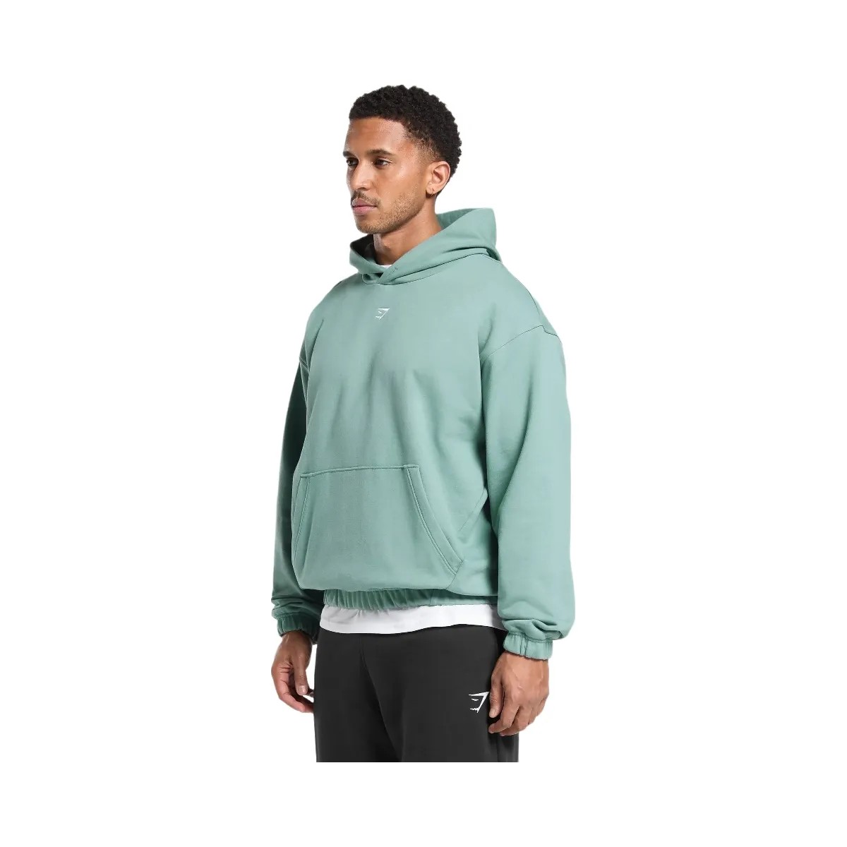 Gymshark Rest Day Essentials Boxy Hoodie - Celeste Blue - HypeFly India View 3