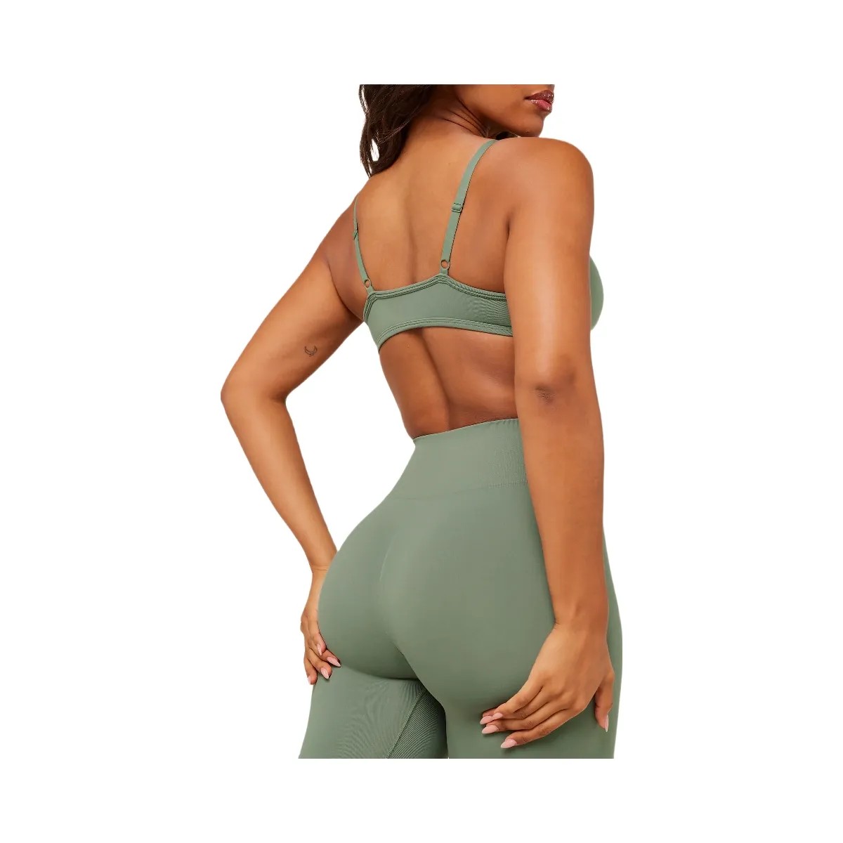 Gymshark Soft Sculpt Leggings - Unit Green - HypeFly India View 4