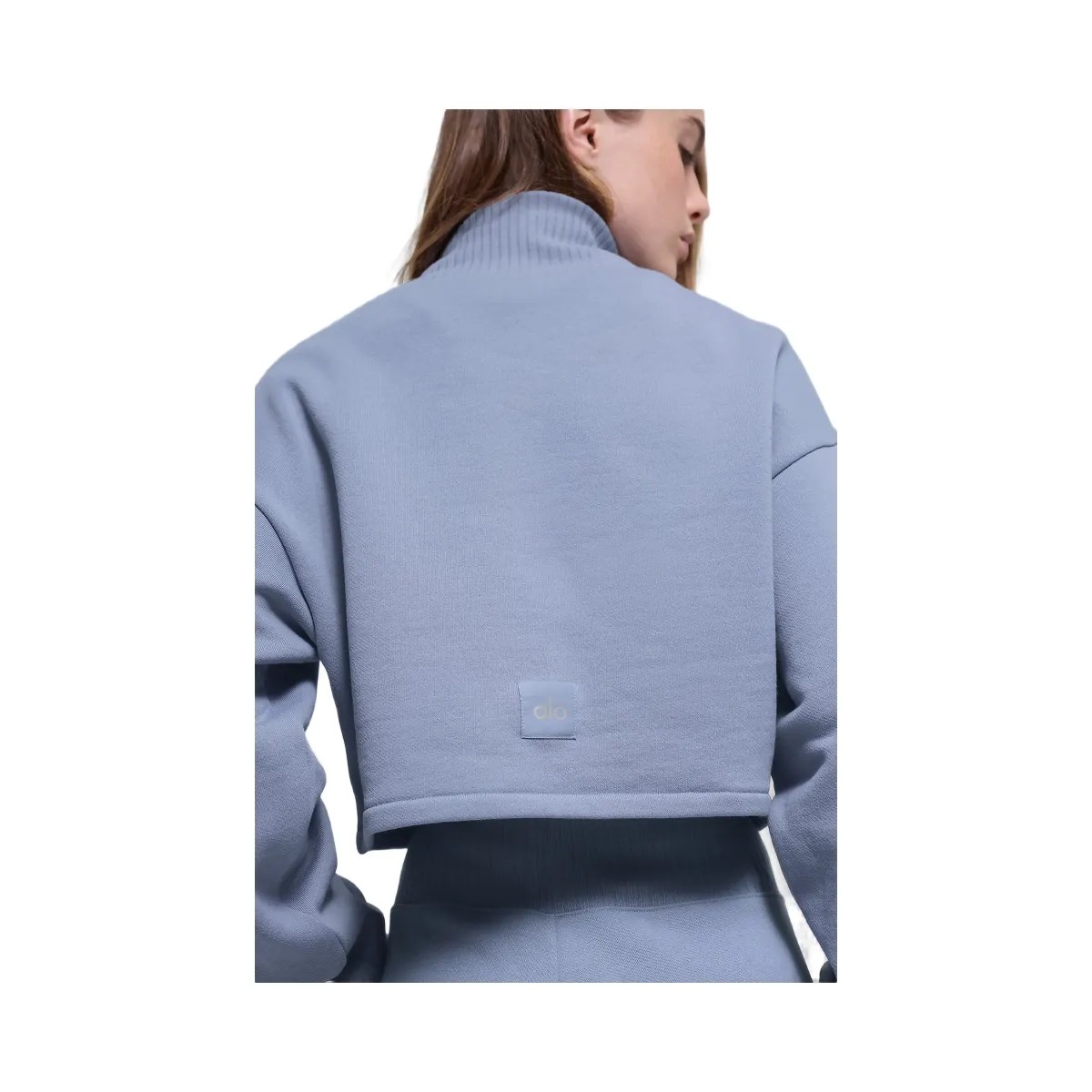 Alo Women's Cropped Serenity Coverup - Winter Frost - HypeFly India View 2