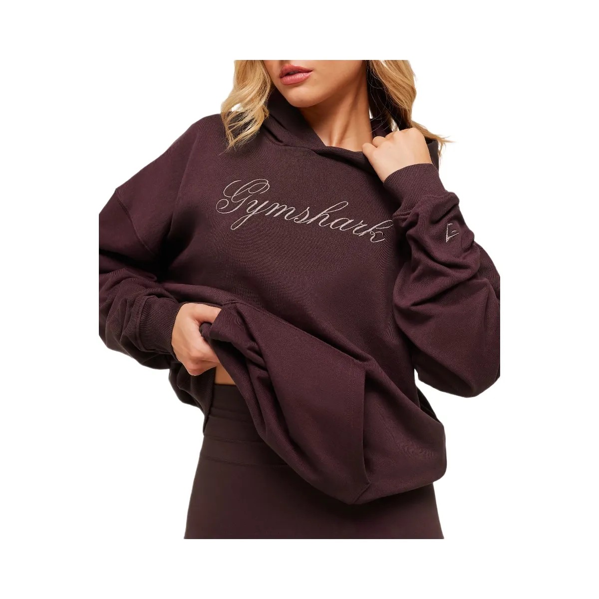 Gymshark All Seasons Graphic Hoodie - GS Cherry Purple - HypeFly India View 5