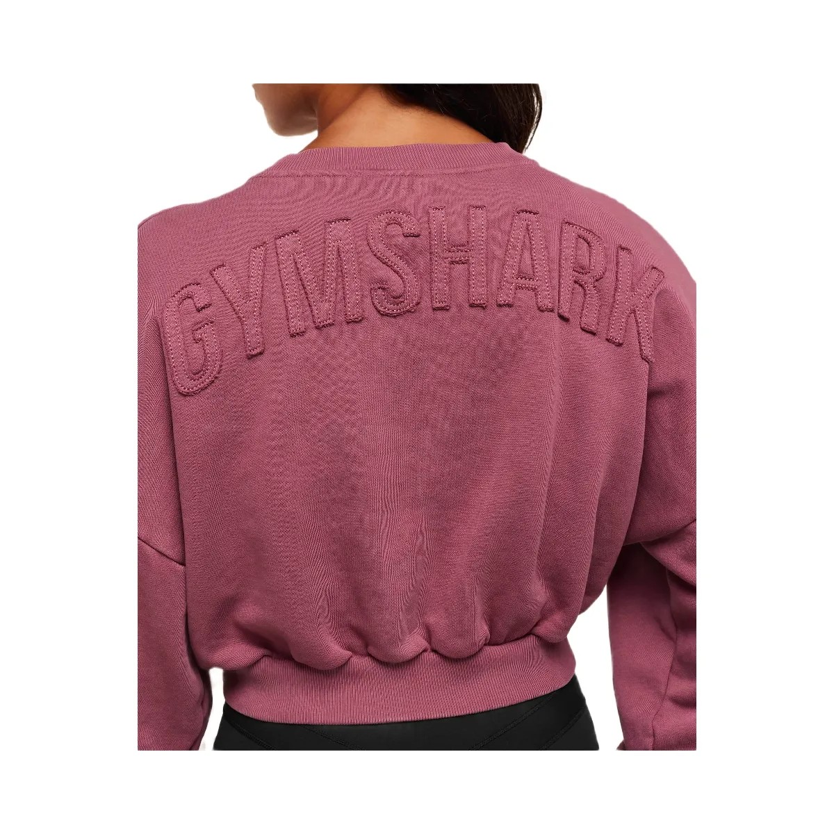 Gymshark Power Washed Sweat Top - Reset Pink/Acid Wash Small Ball - HypeFly India View 2