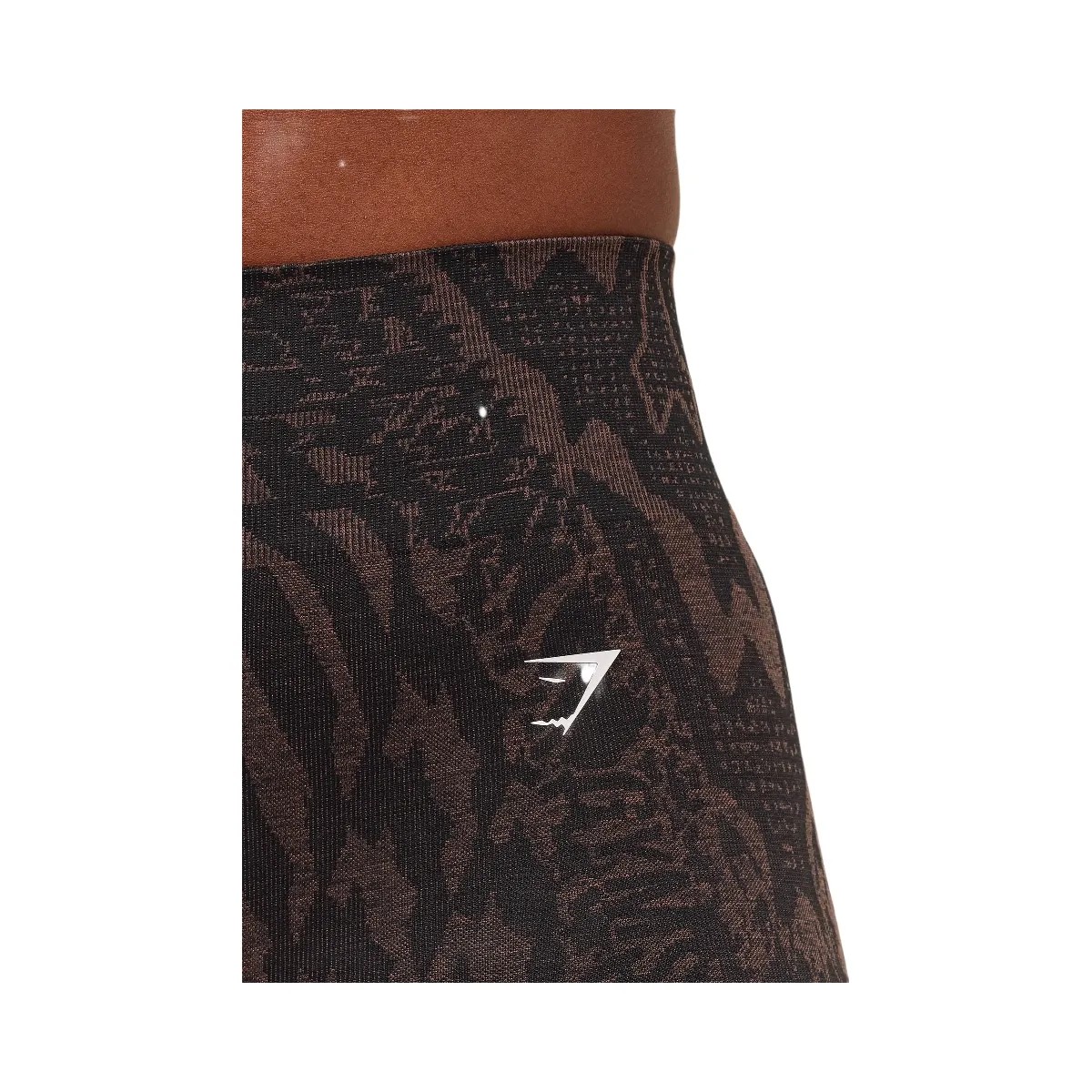 Gymshark Adapt Houndstooth Shorts - Black/Chestnut Pink - HypeFly India View 5