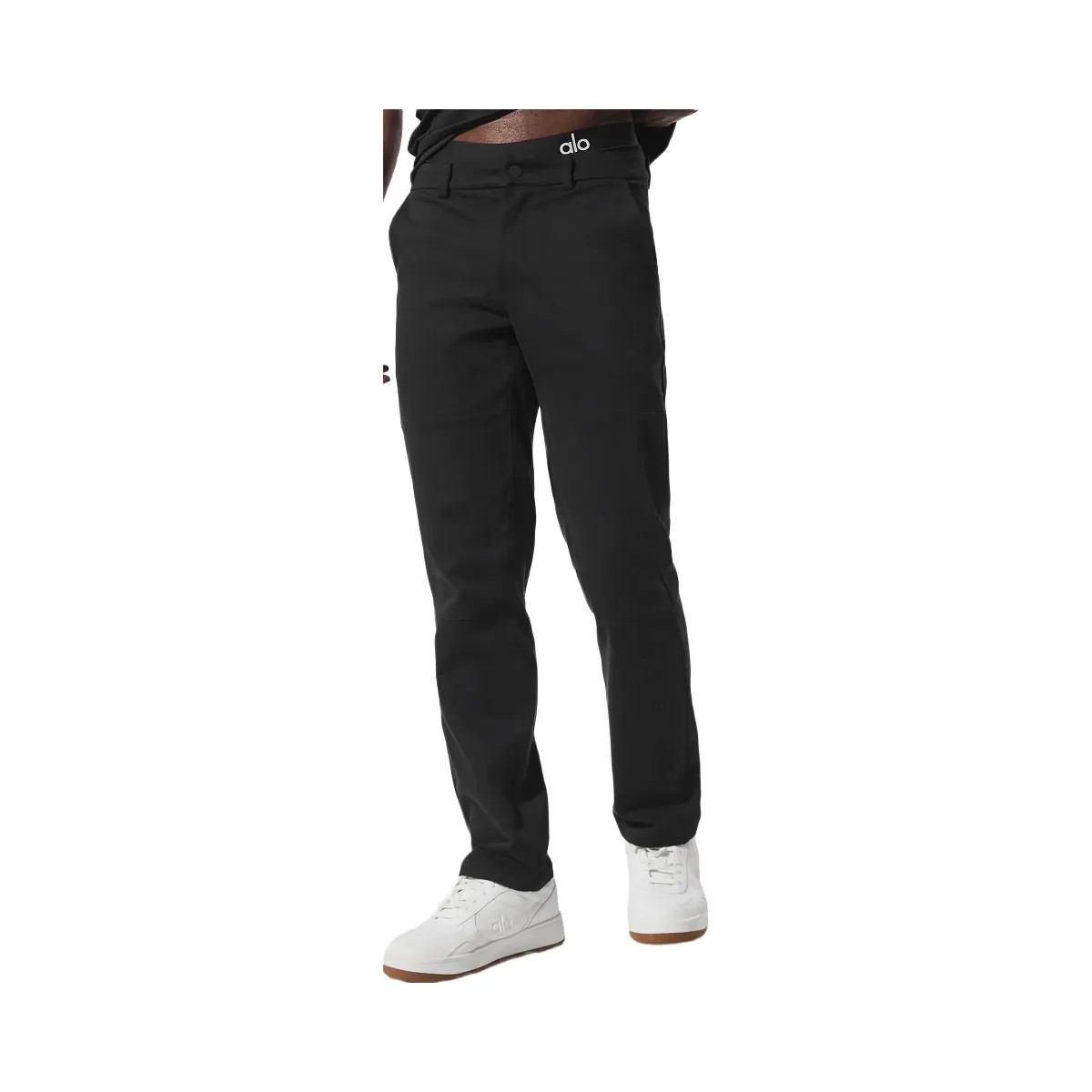 Alo Men's Edition Sueded Pant - Black - HypeFly India View 4