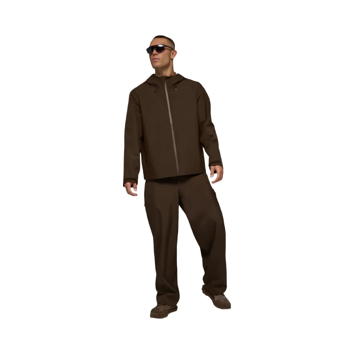 Alo Men's Alpha Shell Jacket - Espresso - HypeFly India View 5
