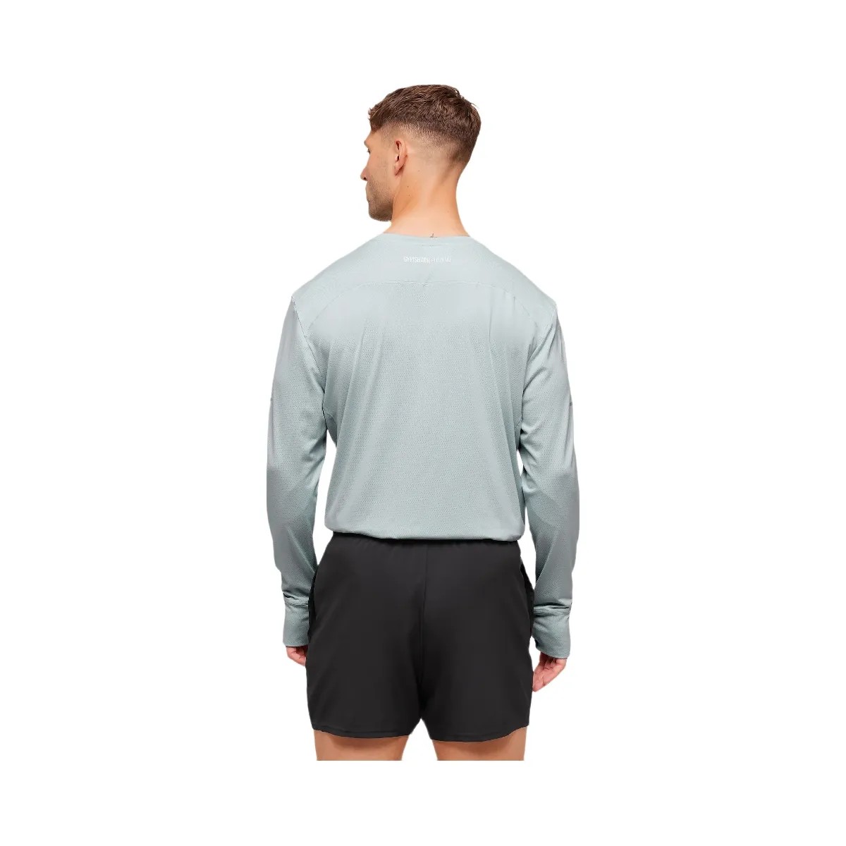 Gymshark Running Long Sleeve T-Shirt - Smoke Blue - HypeFly India View 2