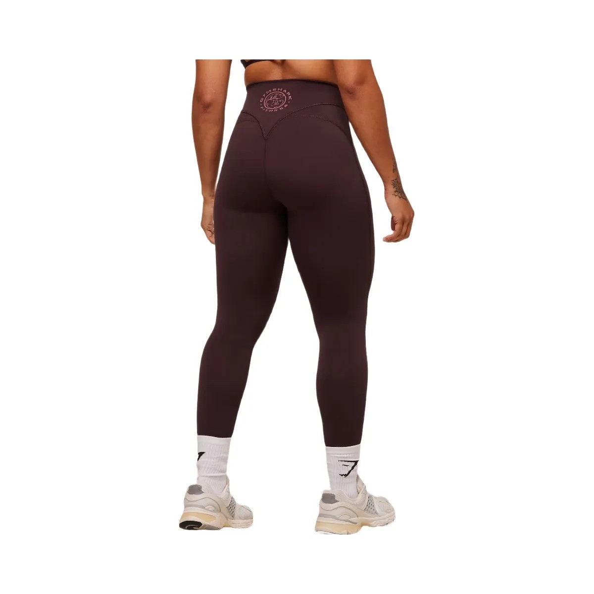 Gymshark Legacy Logo Leggings - Cherry Purple - HypeFly India View 2