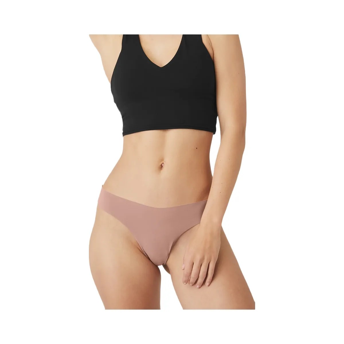 Alo Women's Airbrush Invisible Thong - Smoky Quartz - HypeFly India View 3