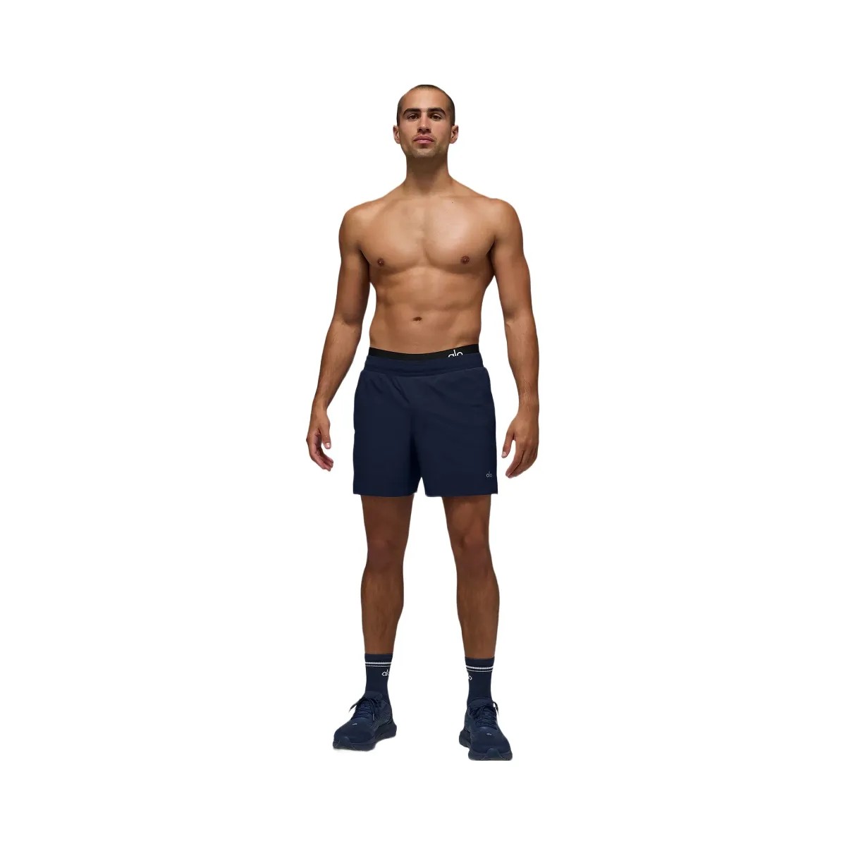 Alo Men's 5" Traction Running Short - Navy - HypeFly India View 1