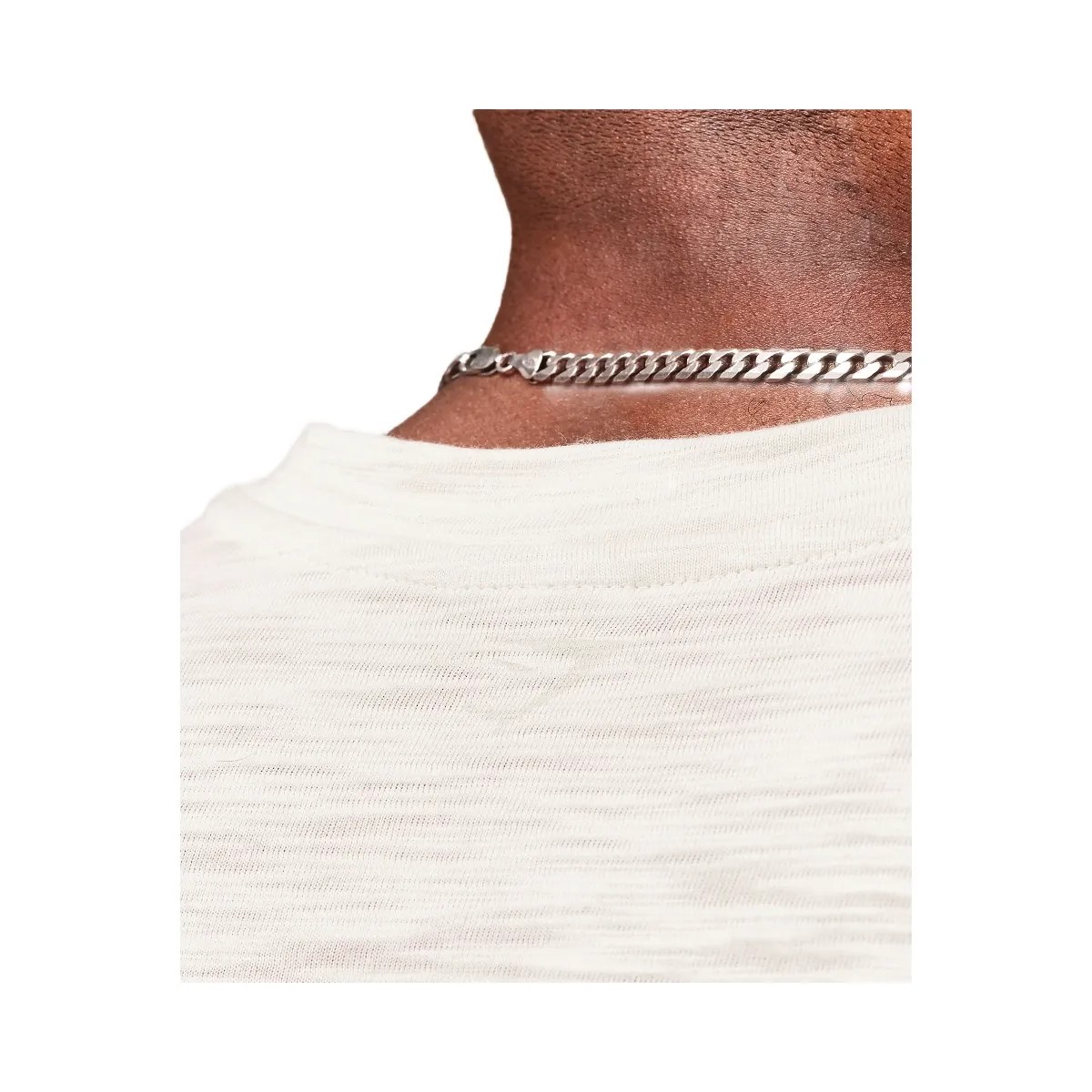 Gymshark Lightweight Slub Textured 3/4 Henley - Oat White - HypeFly India View 5