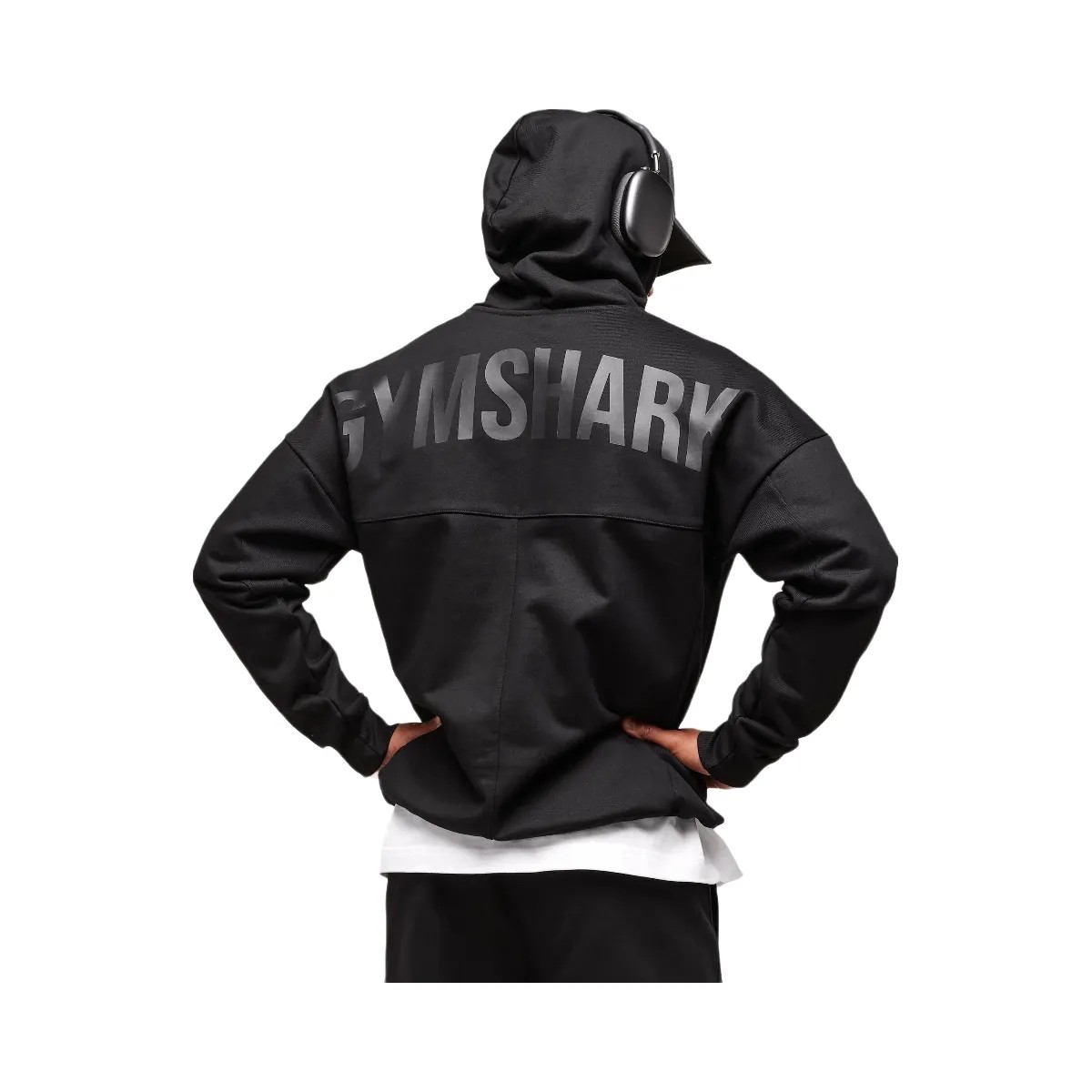 Gymshark Premium Power Hoodie - Black - HypeFly India View 3