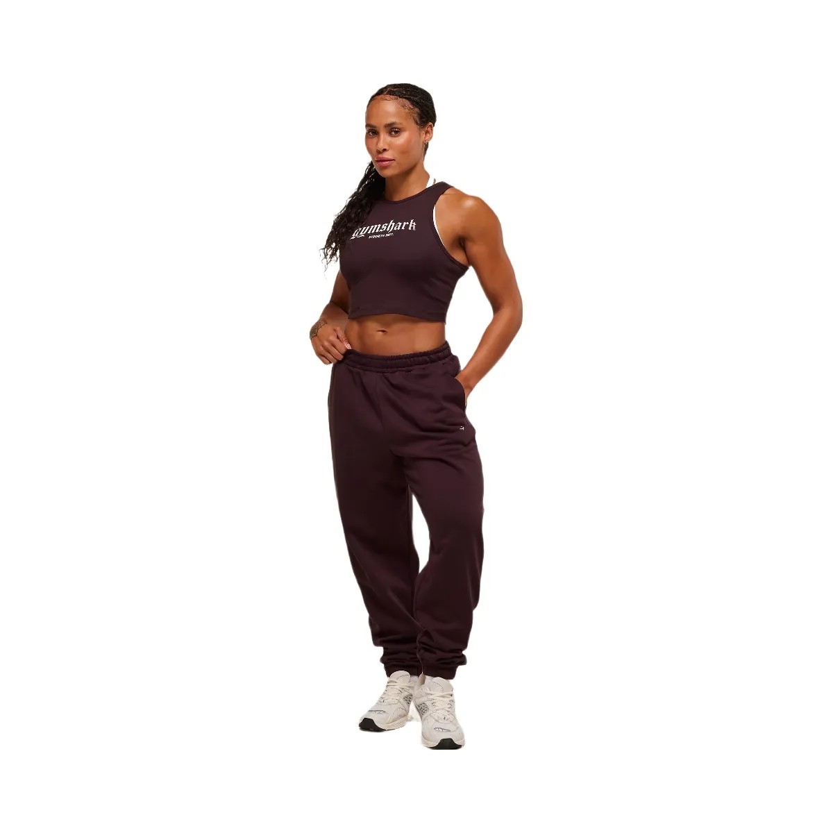 Gymshark Strength Department Joggers - Cherry Purple - HypeFly India View 5