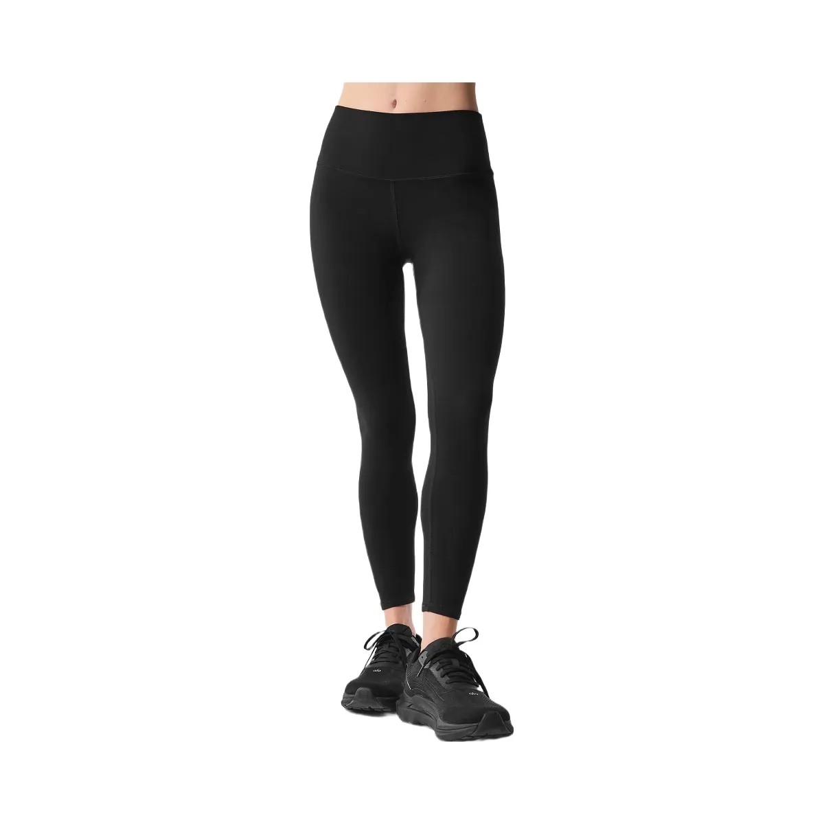 Alo Women's Alosoft High-Waist 7/8 Highlight Legging - Black - HypeFly India View 1