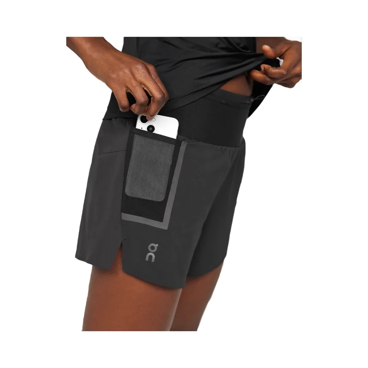 On Ultra Shorts Black - HypeFly India View 5