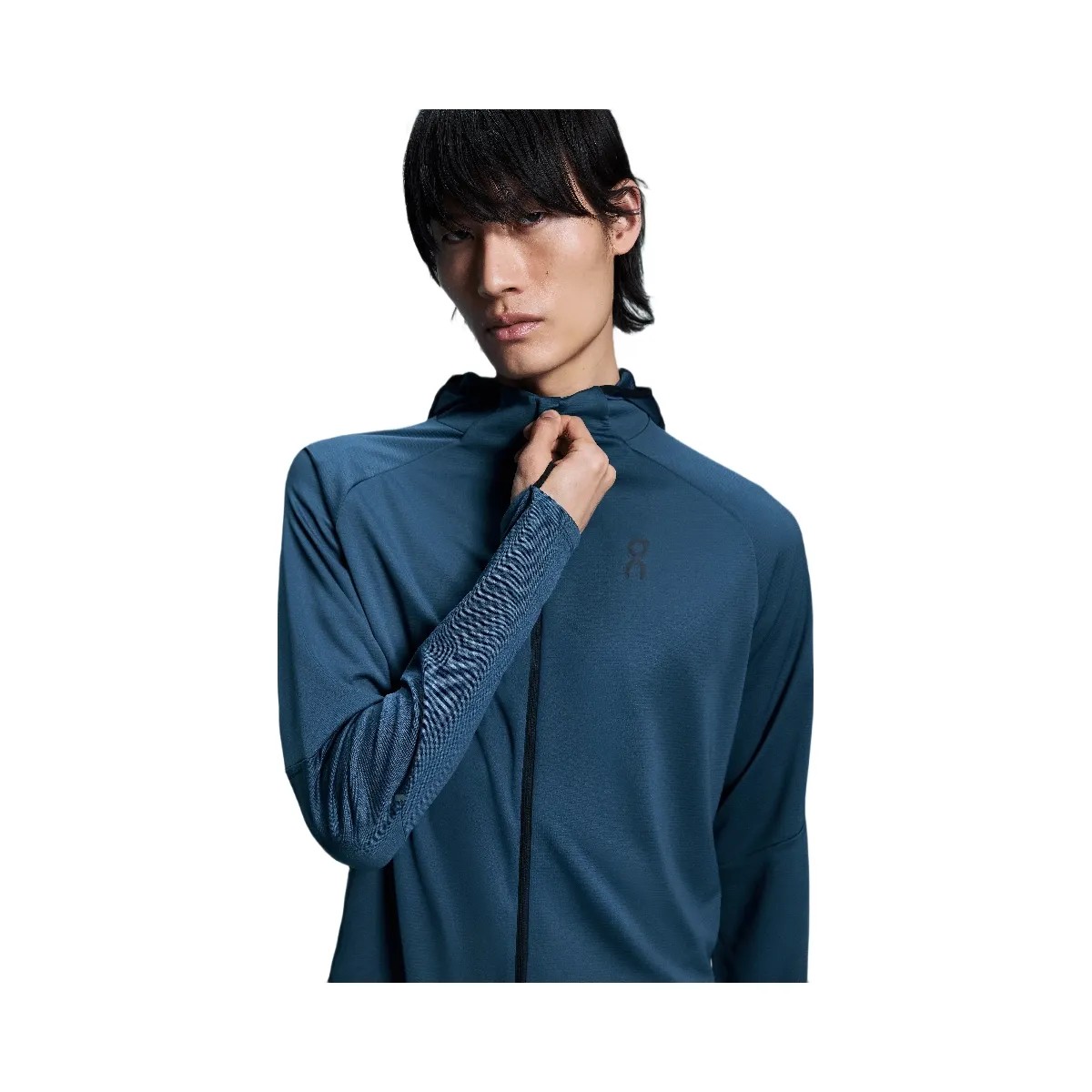 On Climate Zip Hoodie Denim - HypeFly India View 3