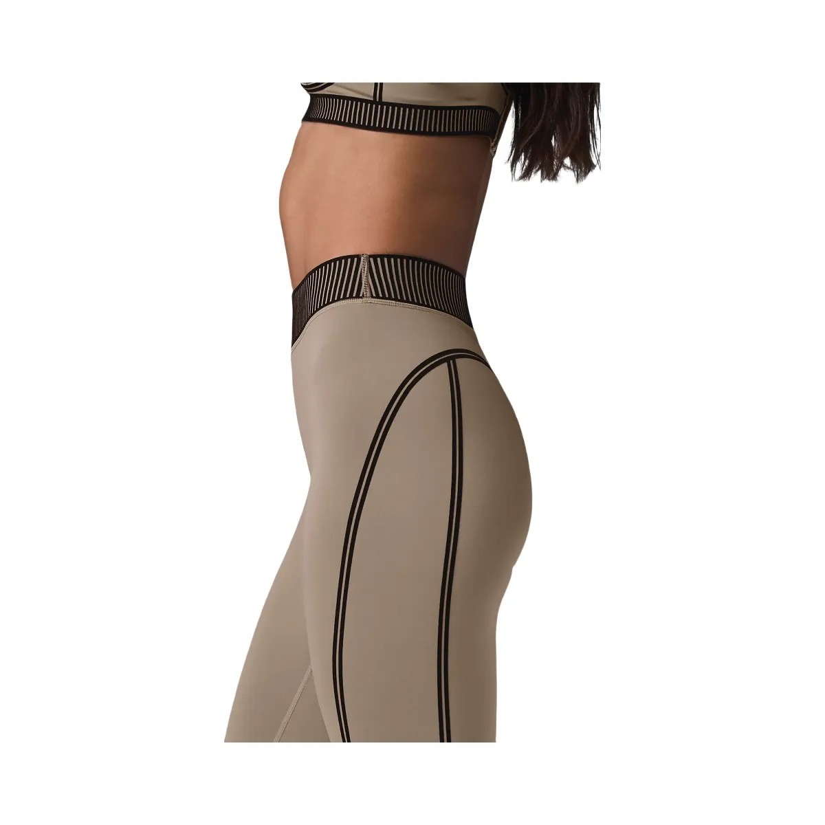 Alo Women's Airlift High-Waist 7/8 Line Up Legging - Gravel - HypeFly India View 3
