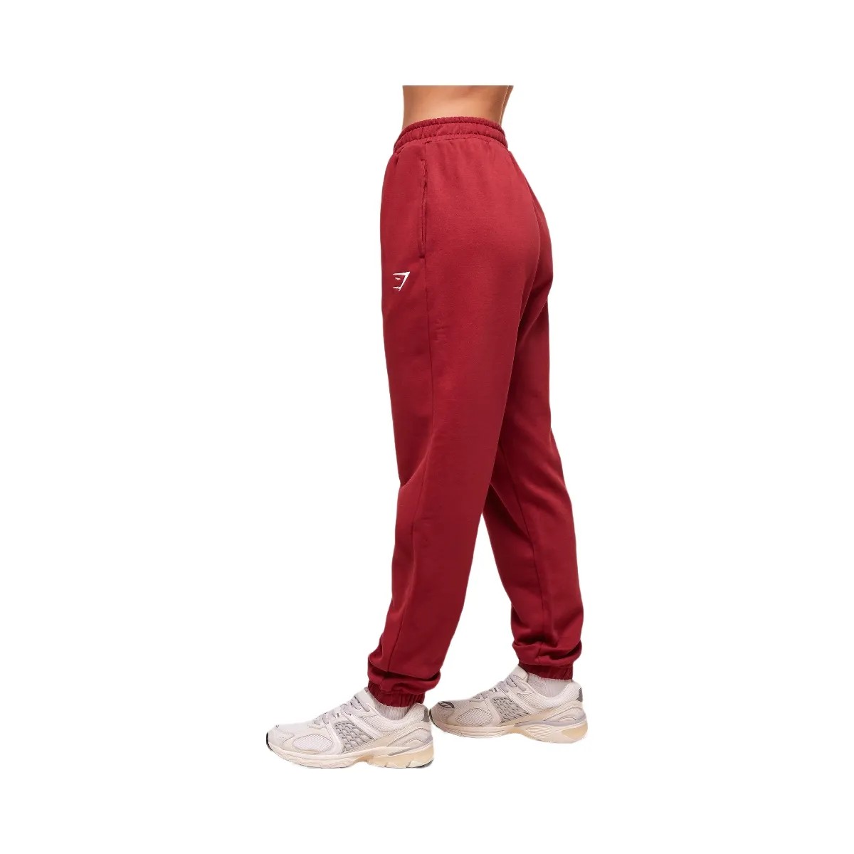 Gymshark Training Fleece Joggers - Athletic Burgundy - HypeFly India View 3