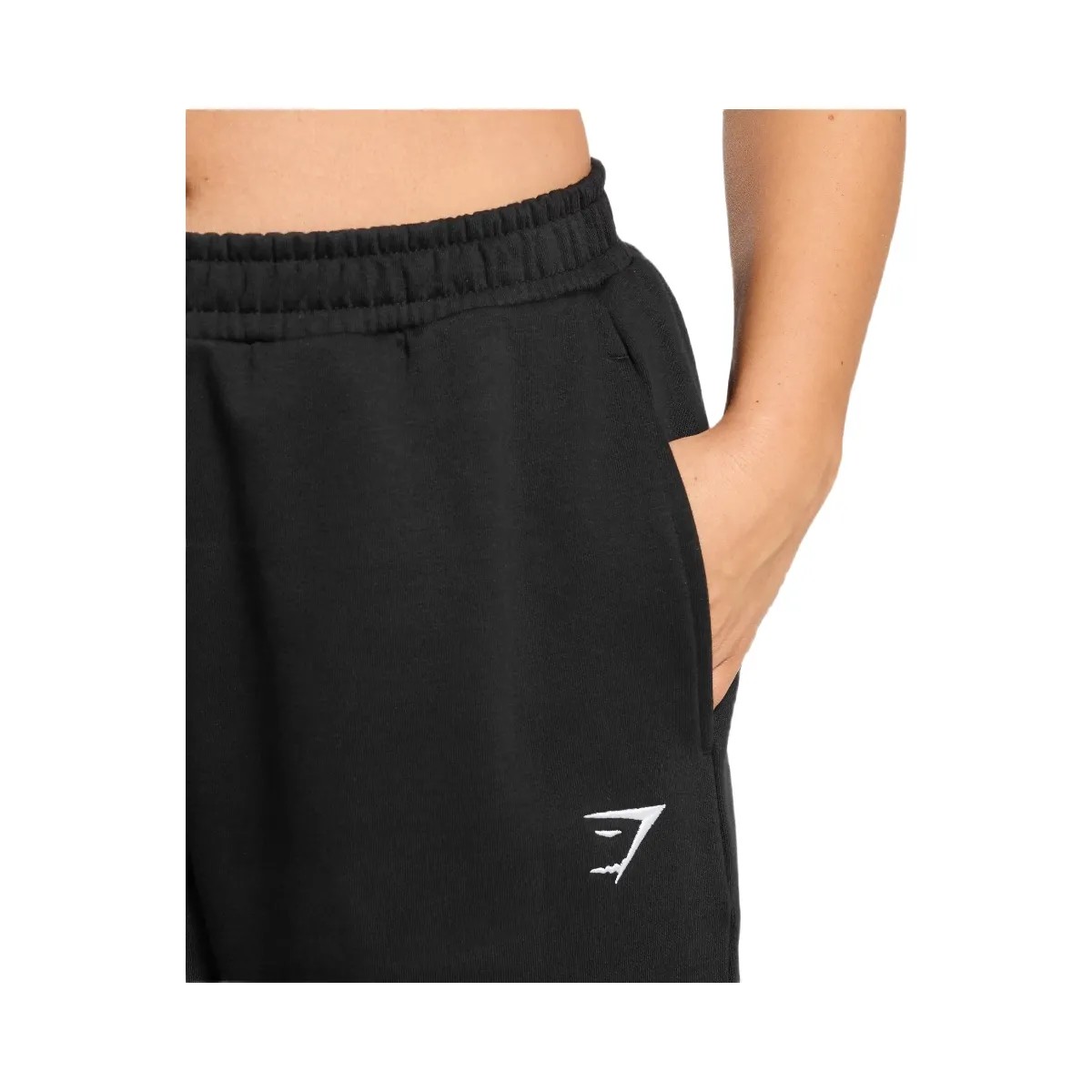 Gymshark Training Fleece Short Joggers - Black - HypeFly India View 4