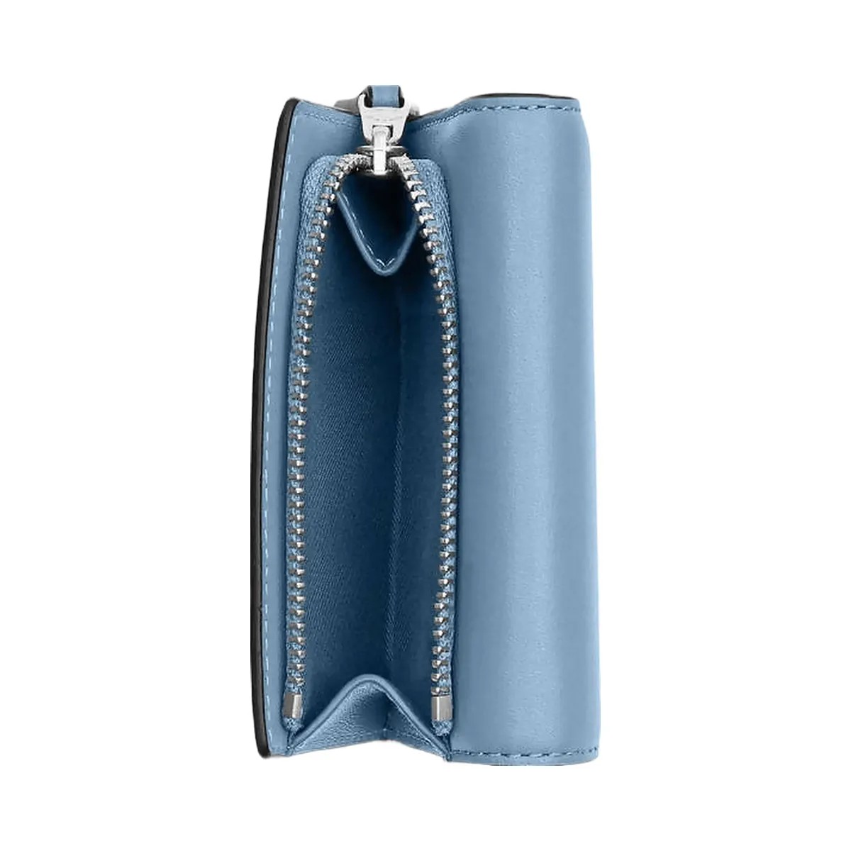Coach Micro Wallet Smooth Leather-Silver-Pool - HypeFly India View 2