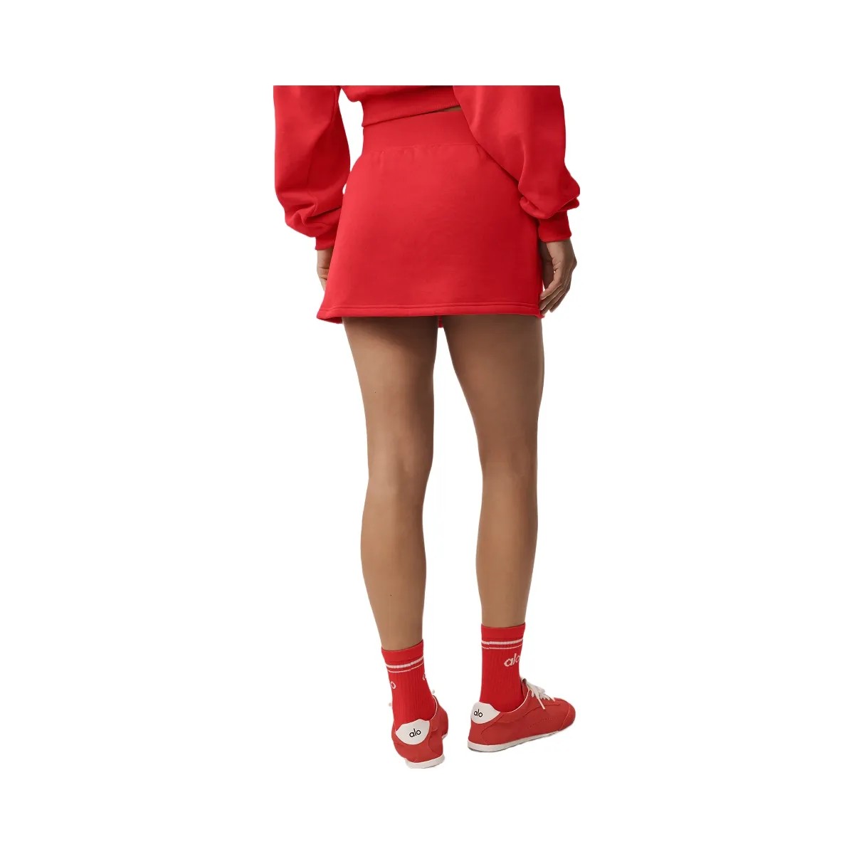 Alo Women's Accolade Skirt - Bright Red - HypeFly India View 2