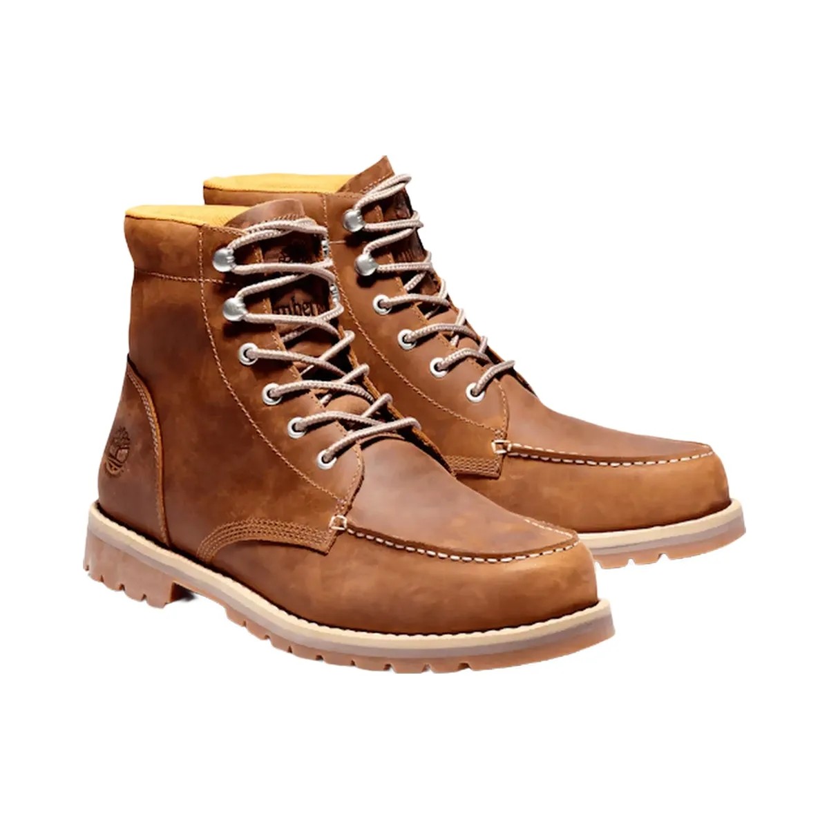 Timberland Redwood Falls Waterproof Moc-Toe Boot Saddle Brown Men'S - HypeFly India View 1