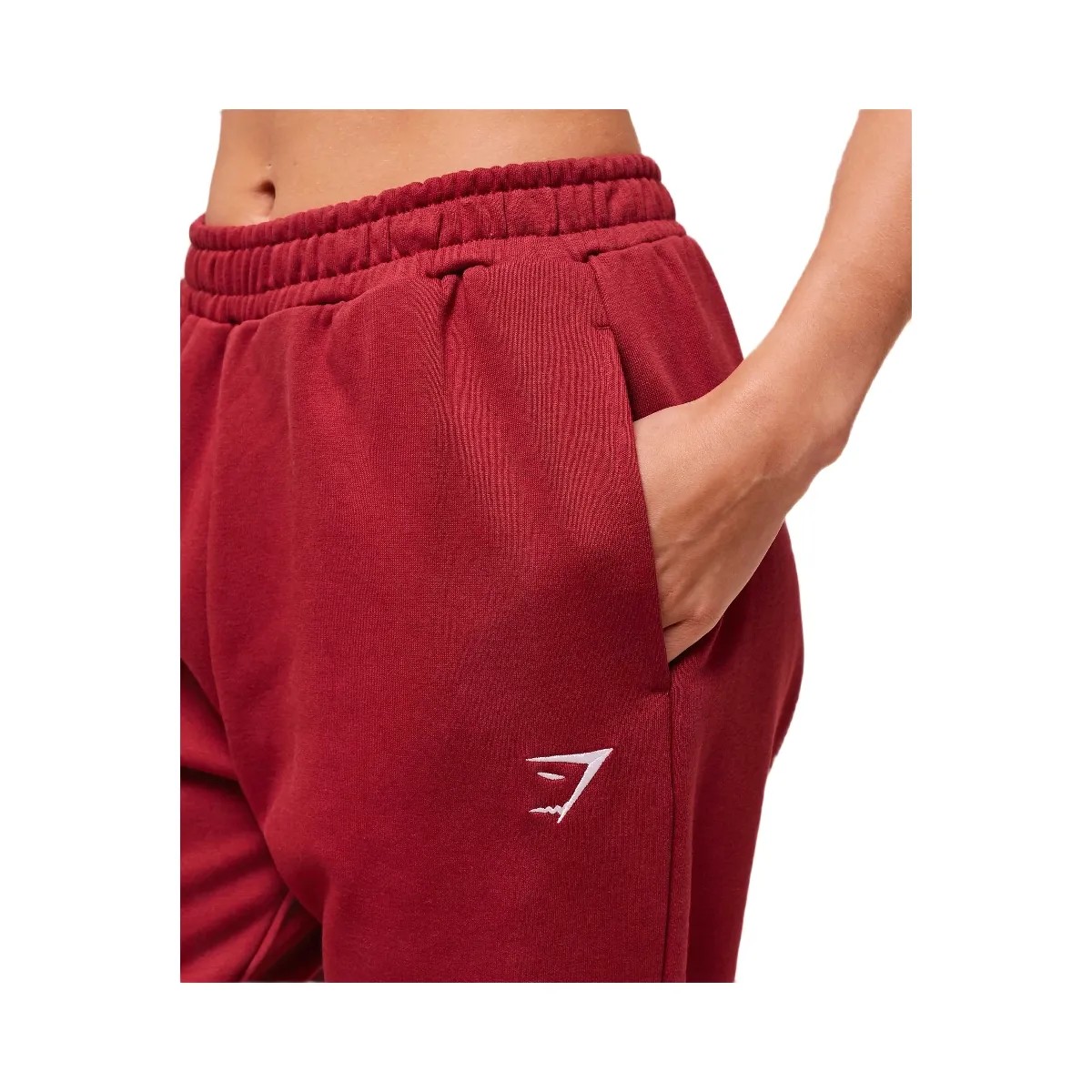 Gymshark Training Fleece Joggers - Athletic Burgundy - HypeFly India View 5