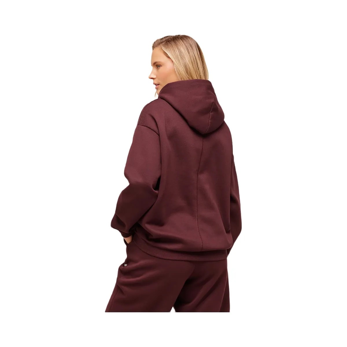 Gymshark Cosy Luxe Hoodie - Rich Maroon - HypeFly India View 2