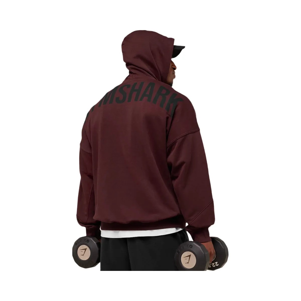 Gymshark Power Hoodie - Rich Maroon - HypeFly India View 4
