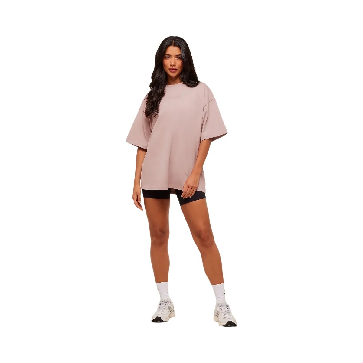 Gymshark Embossed Graphic Oversized T-Shirt - Muted Pink - HypeFly India View 5
