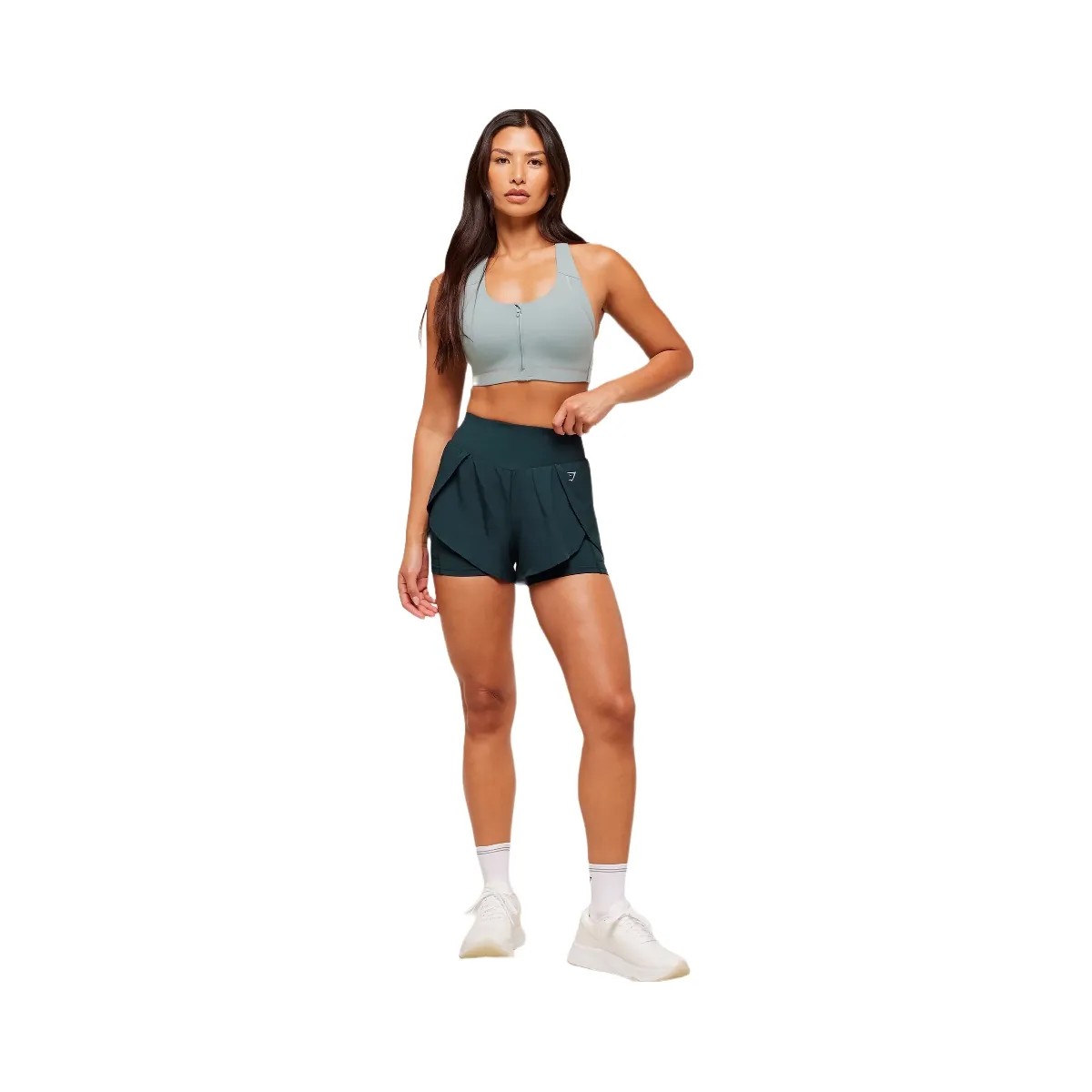 Gymshark Running 2-in-1 Shorts - Deep Petrol Blue - HypeFly India View 3