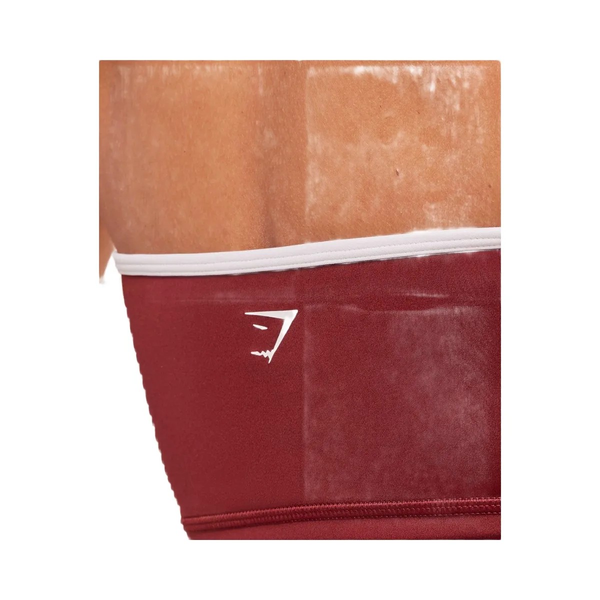 Gymshark Piping Bandeau With Shelf - Sets Red/Carmine Red/Soft White - HypeFly India View 6