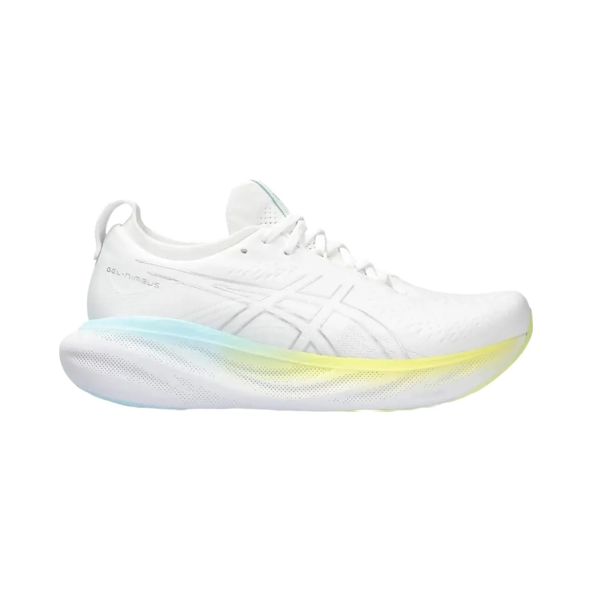 Asics Gel-Nimbus 25 White Pure Silver Yellow (Women'S) - HypeFly India View 1