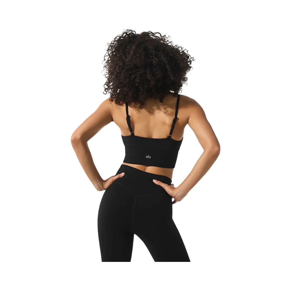 Alo Women's Seamless Winter Warm Plush Delight Bra - Black - HypeFly India View 3
