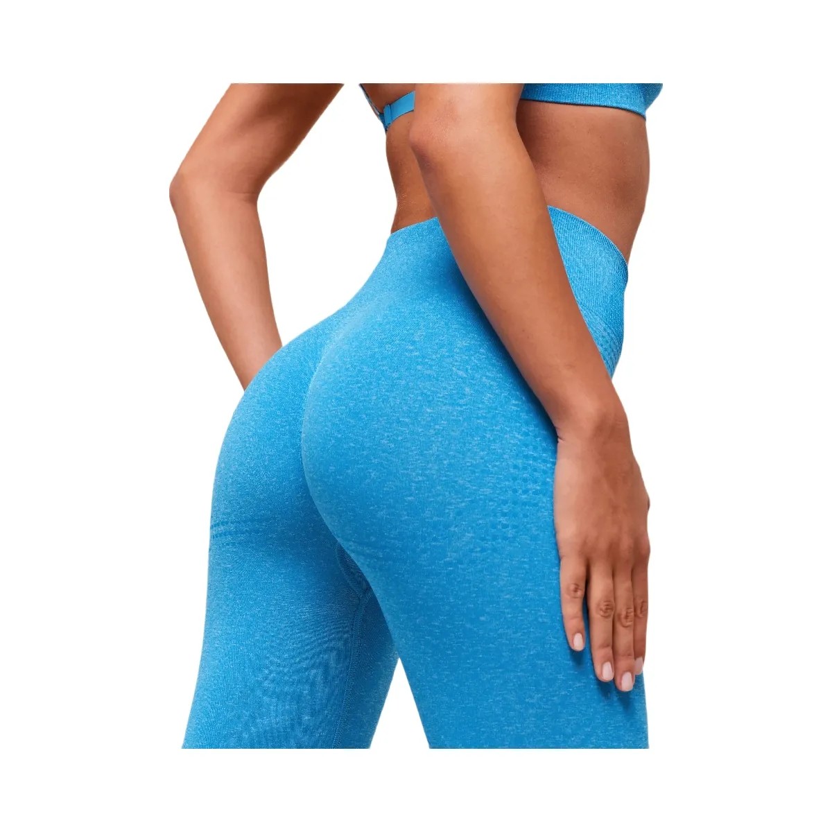 Gymshark Vital Soft Leggings - Electric Blue/Marl - HypeFly India View 4