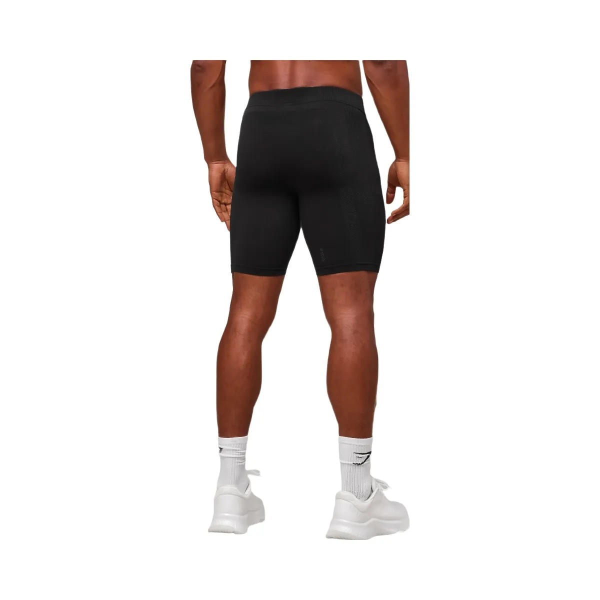 Gymshark everywear Warp Knit Half Tight - Black - HypeFly India View 2