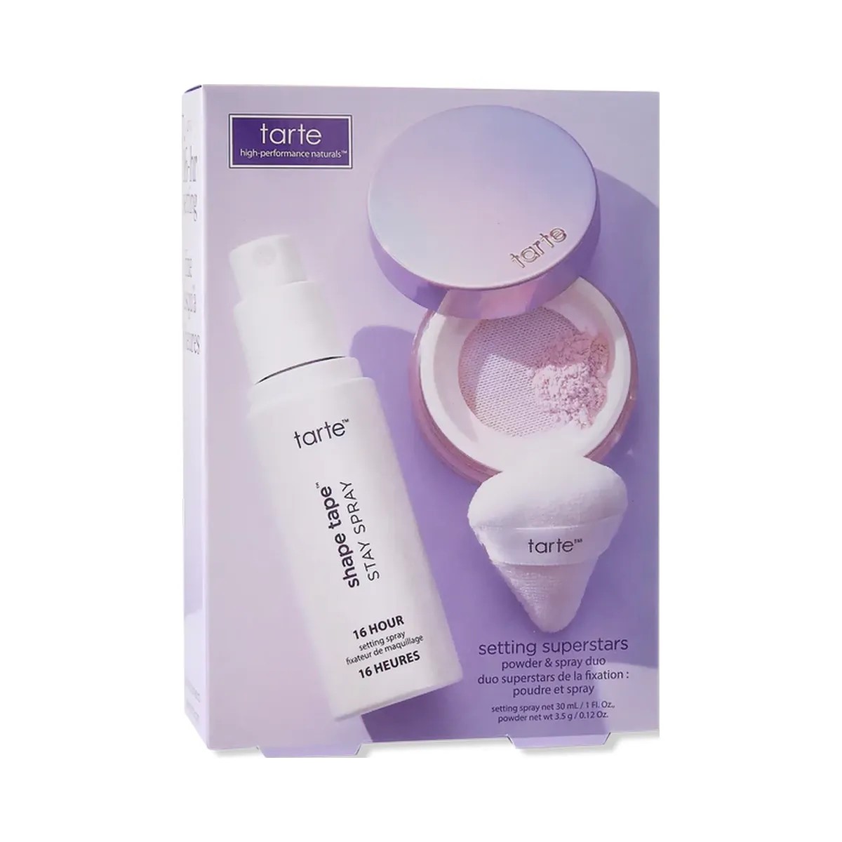 Tarte Setting Superstars Powder & Spray Duo 'Lavender' - HypeFly India View 1