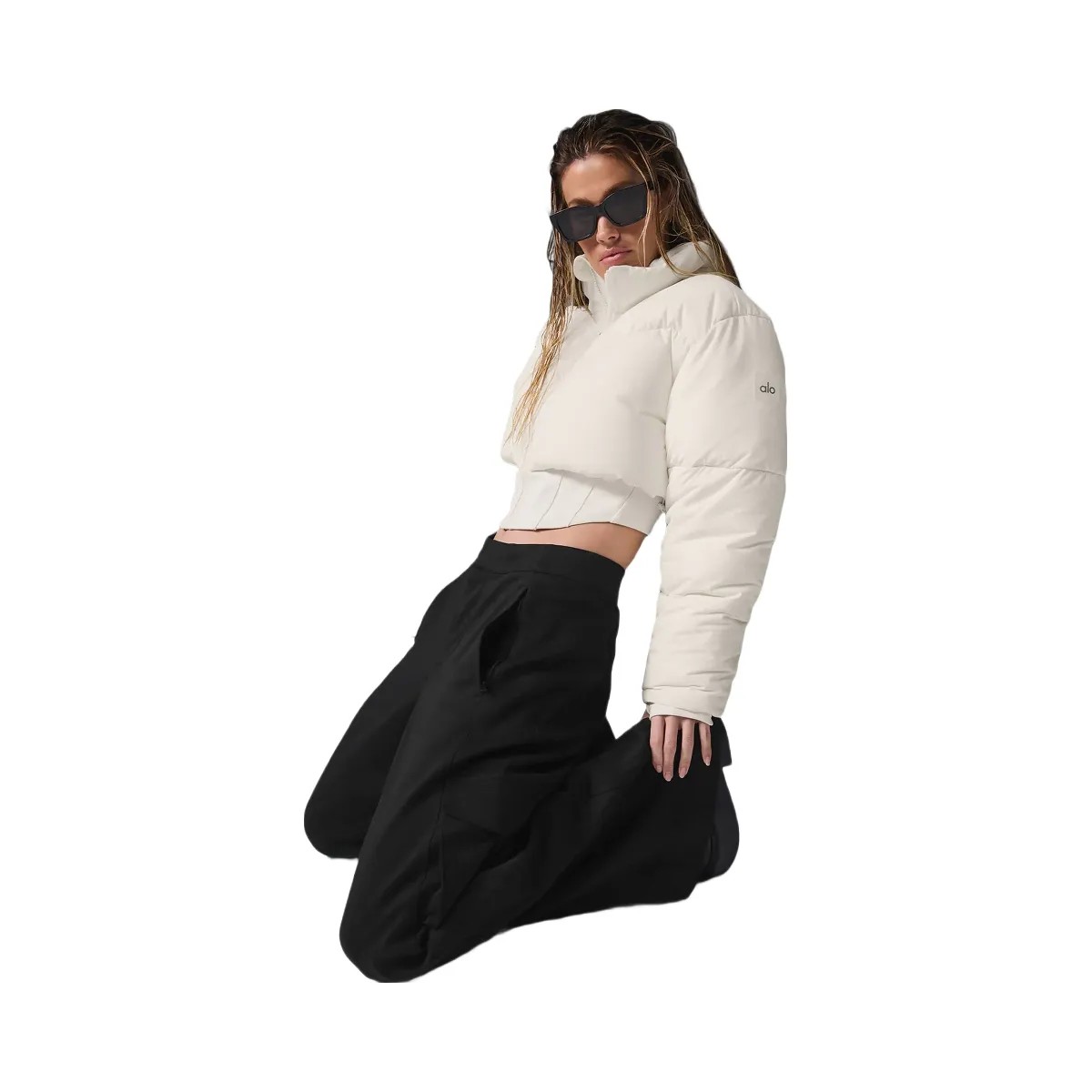 Alo Women's Main Act Corset Puffer - Ivory - HypeFly India View 5