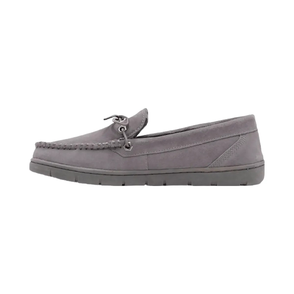 Timberland Stony Ledge Flannel-Lined Moc Slipper Dark Grey Men'S - HypeFly India View 5