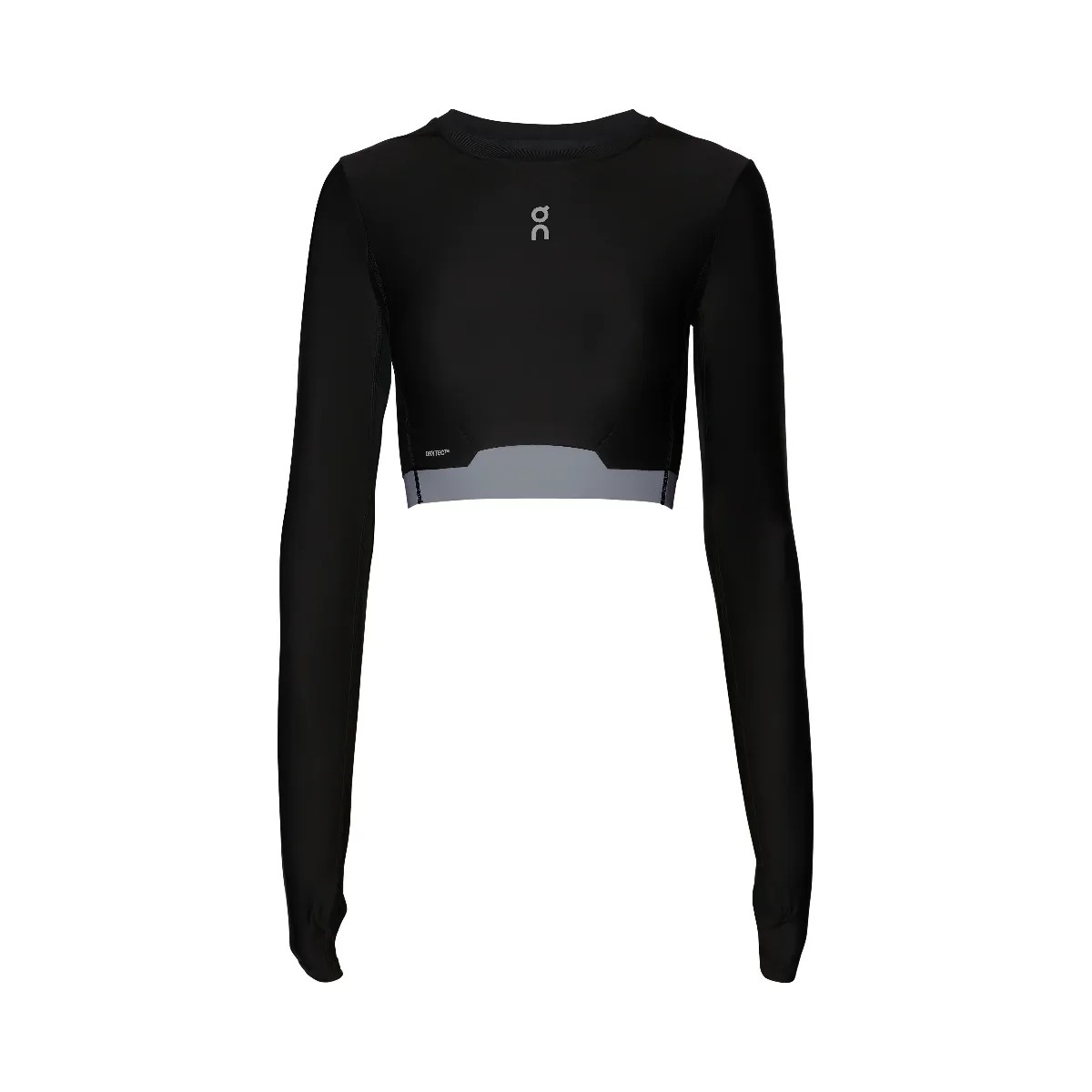 On Train Long Sleeve Crop Black - HypeFly India View 1