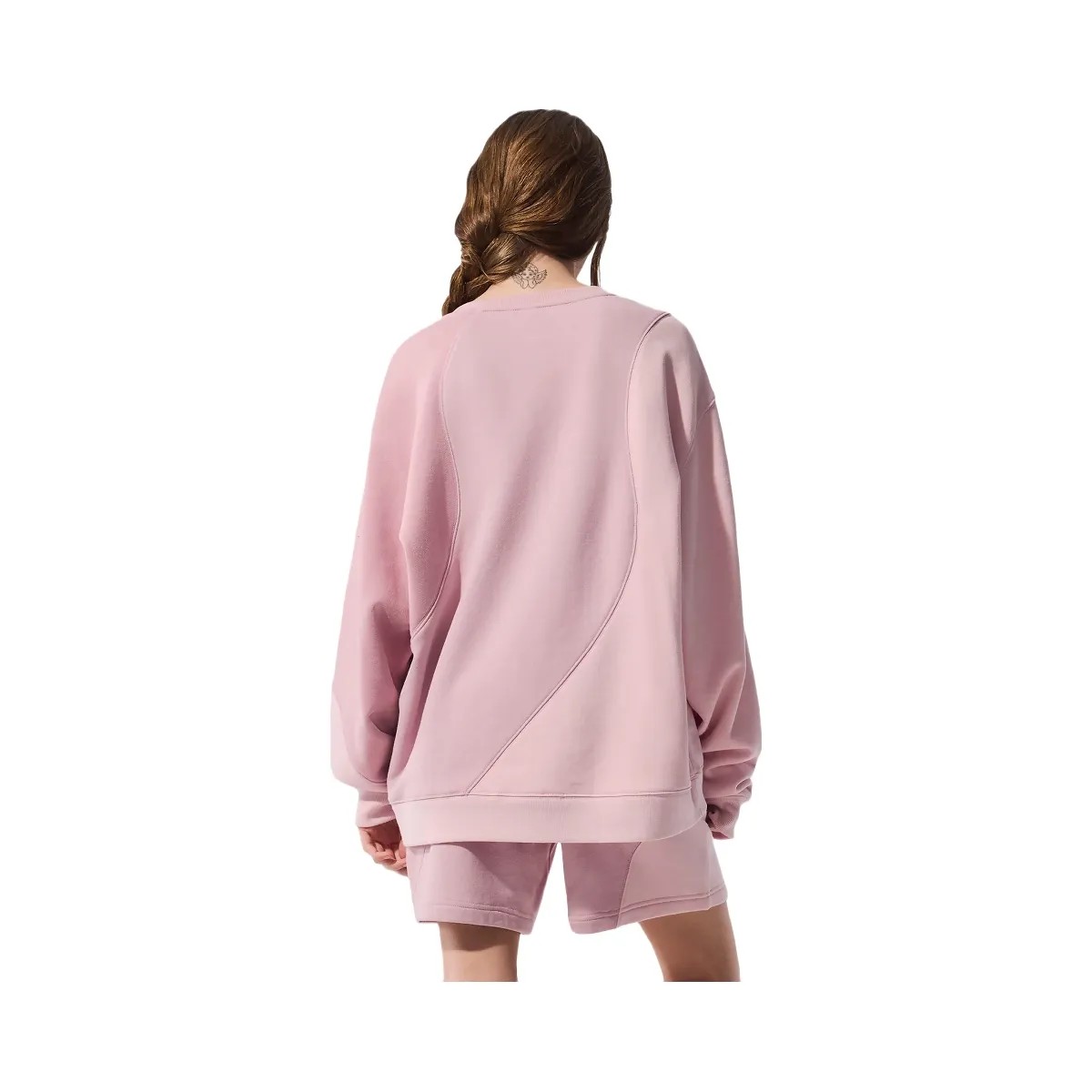 Alo Women's Make Waves Crew Neck Pullover - Sunset Pink Tonal - HypeFly India View 3