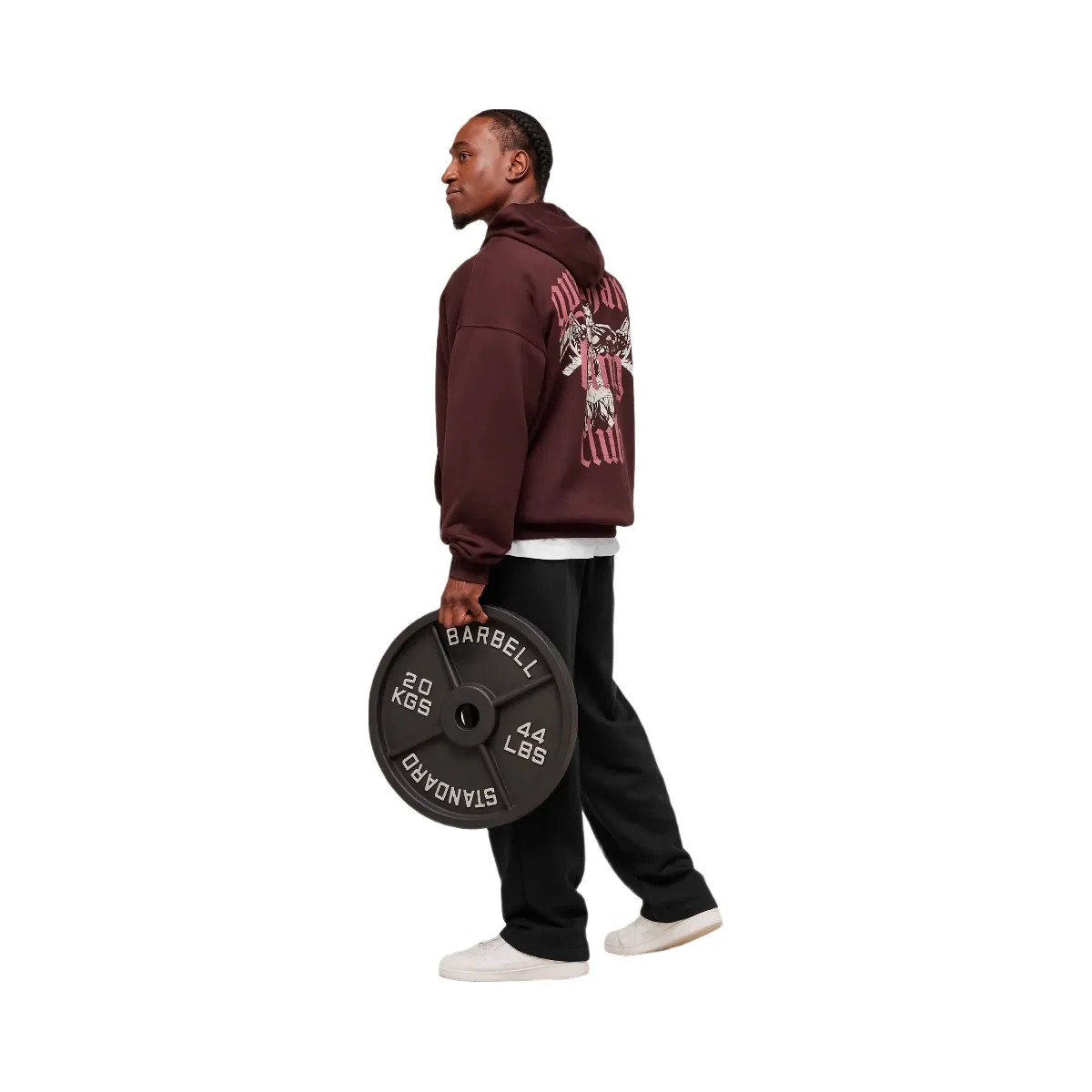 Gymshark Lifting Club Hoodie - Rich Maroon - HypeFly India View 3