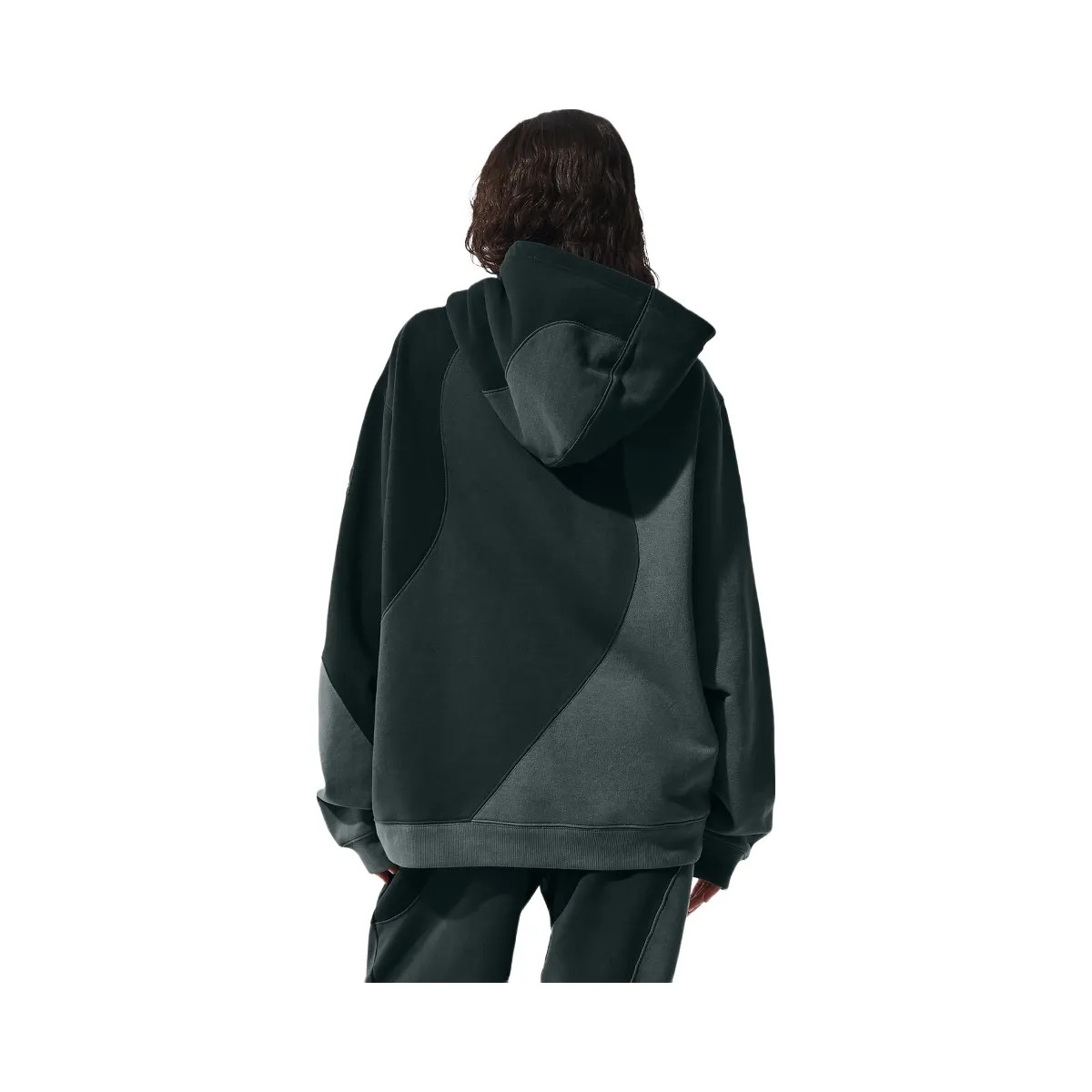 Alo Women's Make Waves Hoodie - Charcoal Green Tonal - HypeFly India View 3