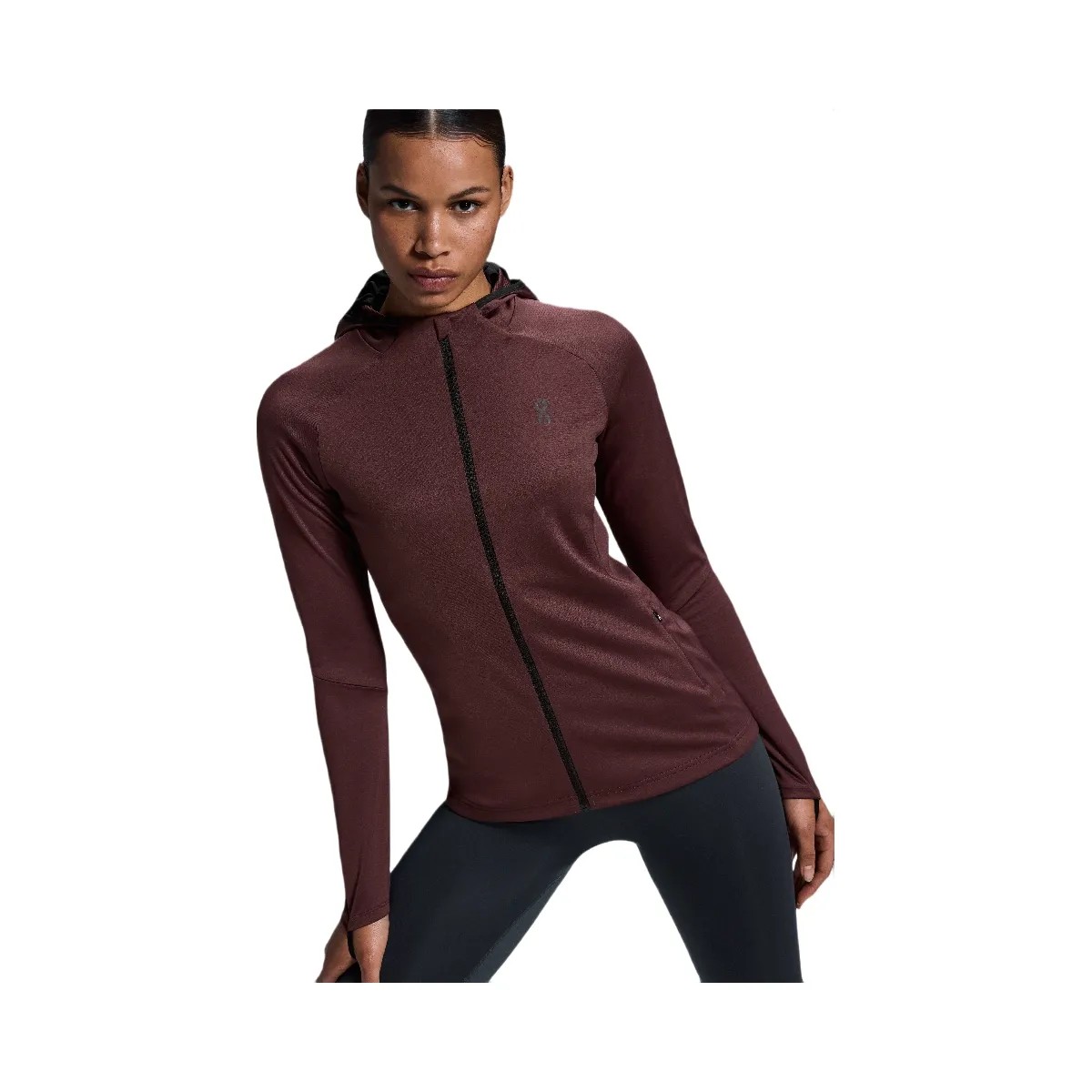 On Climate Zip Hoodie Mulberry - HypeFly India View 6
