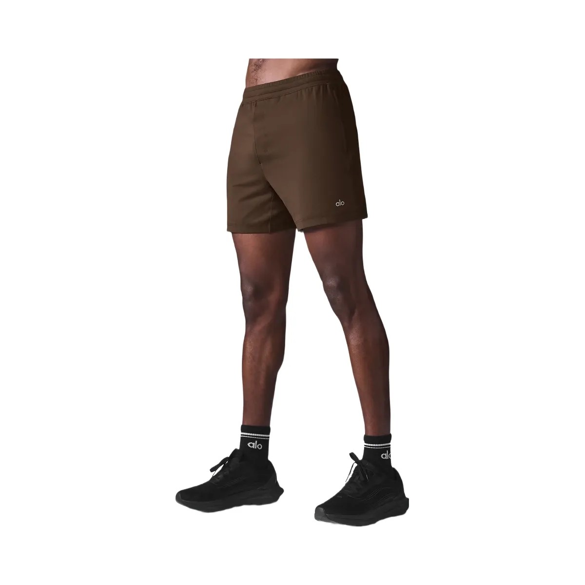 Alo Men's 7" Conquer React Performance Short - Espresso - HypeFly India View 3