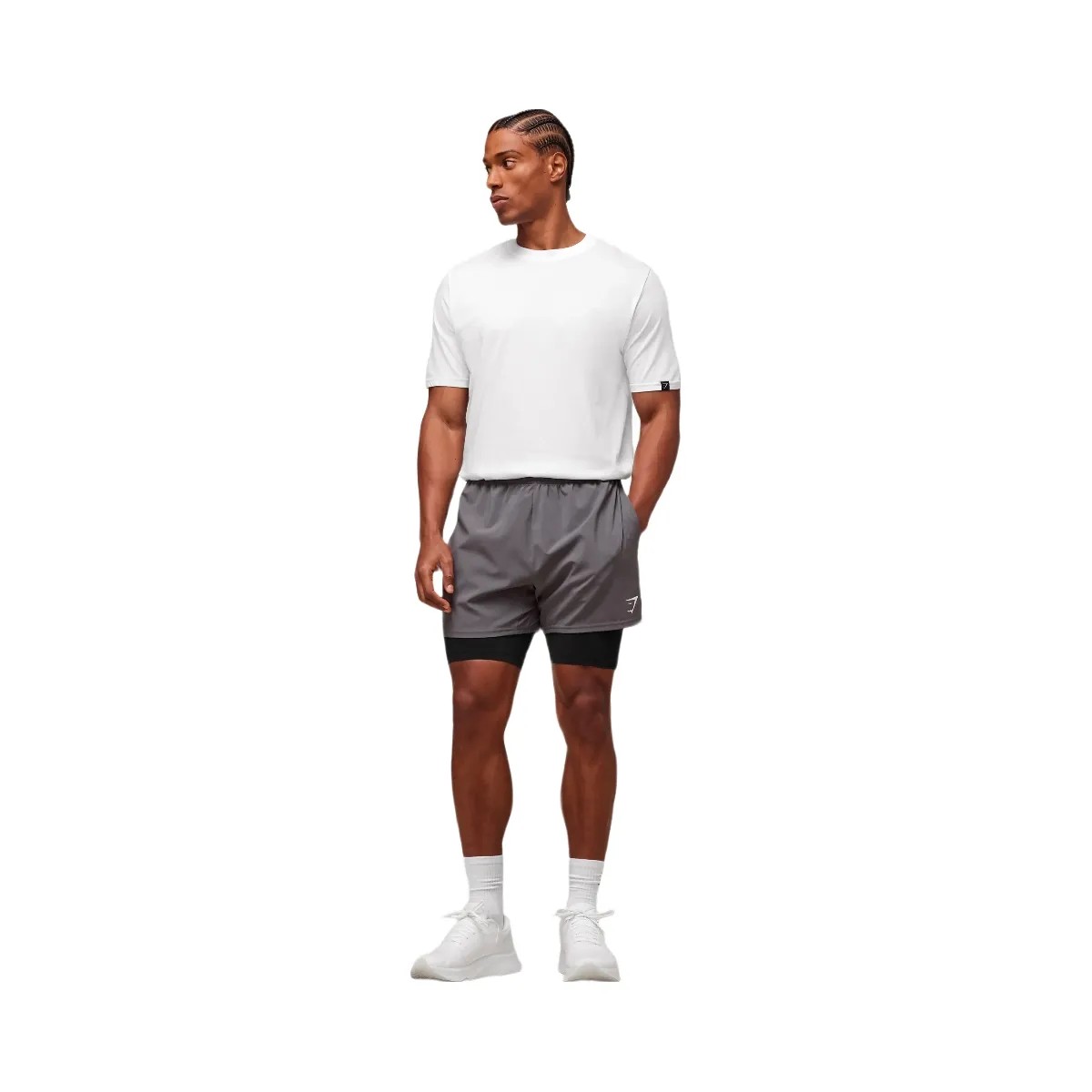 Gymshark everywear Warp Knit Half Tight - Black - HypeFly India View 3