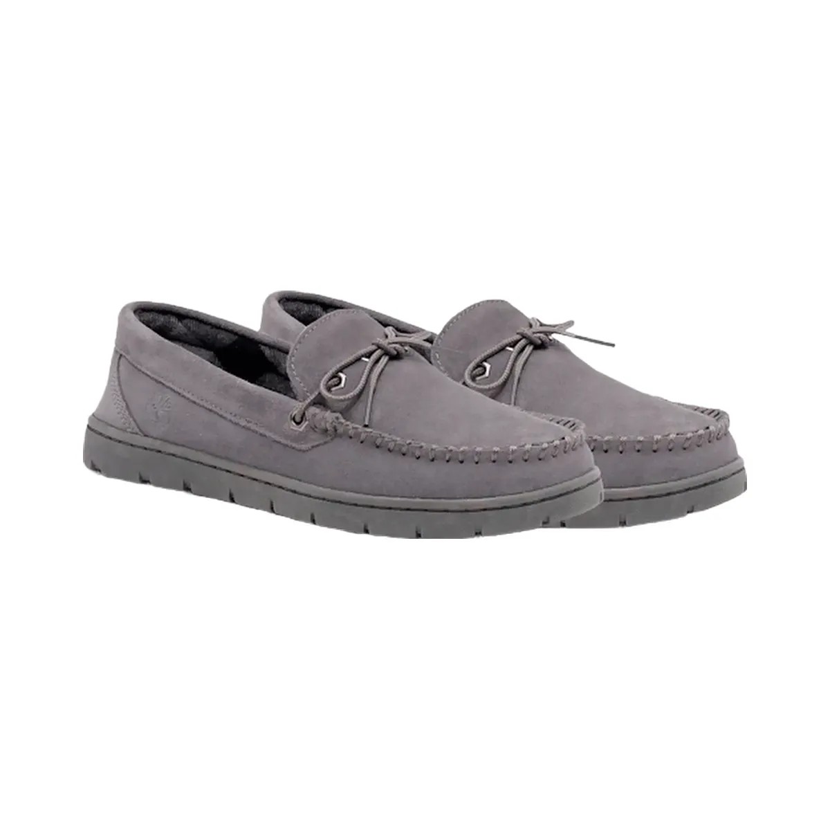 Timberland Stony Ledge Flannel-Lined Moc Slipper Dark Grey Men'S - HypeFly India View 1