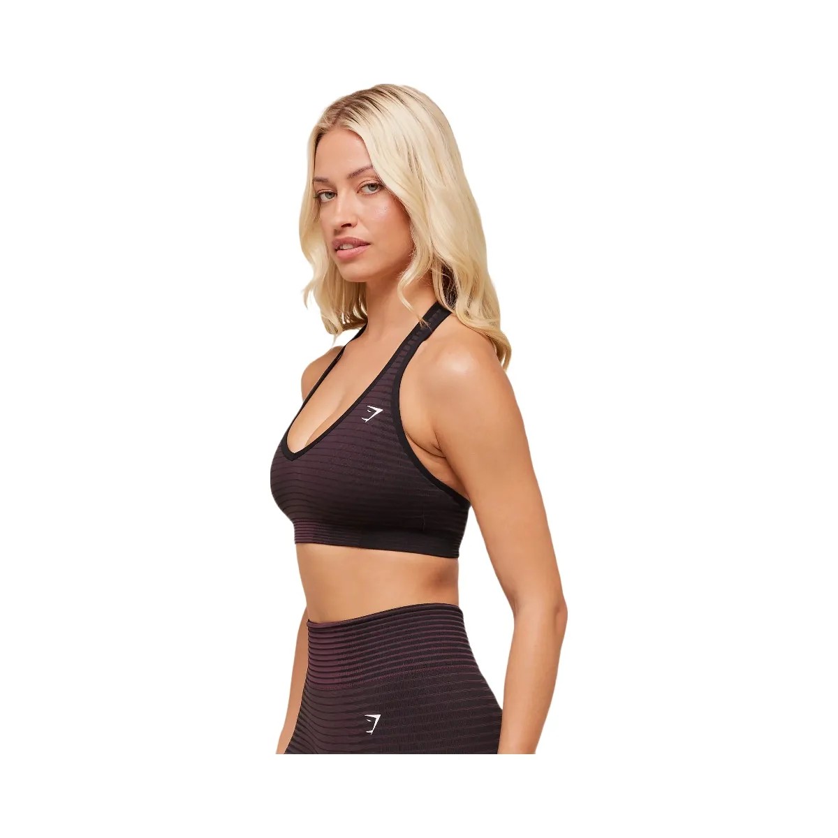 Gymshark Sport Seamless Sports Bra - Reset Pink/Black - HypeFly India View 2