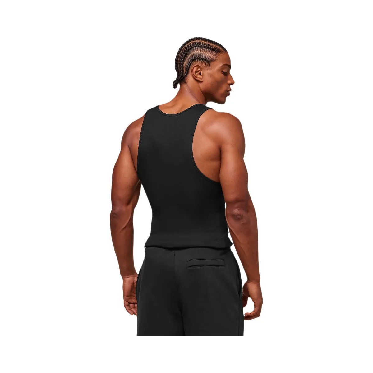 Gymshark Ribbed Tank 3 Pack - Black - HypeFly India View 2