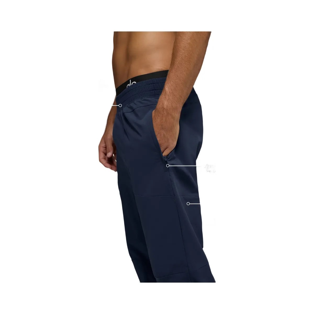 Alo Men's Co-Op Pant (Regular) - Navy - HypeFly India View 2