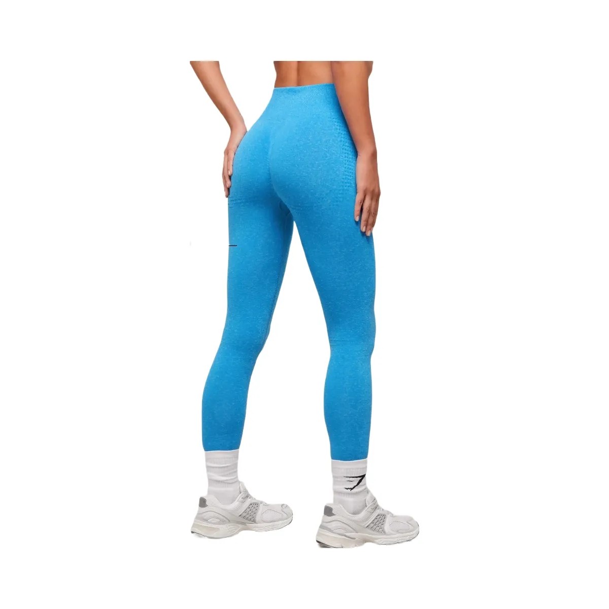 Gymshark Vital Soft Leggings - Electric Blue/Marl - HypeFly India View 2